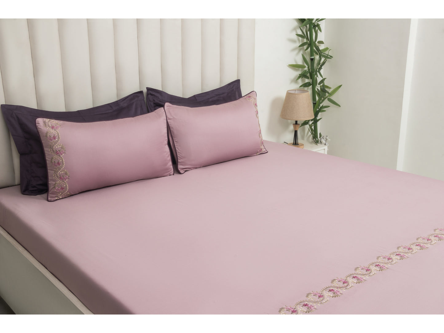 EMBROIDERY BEDSHEET 100% COTTON (3PCS)