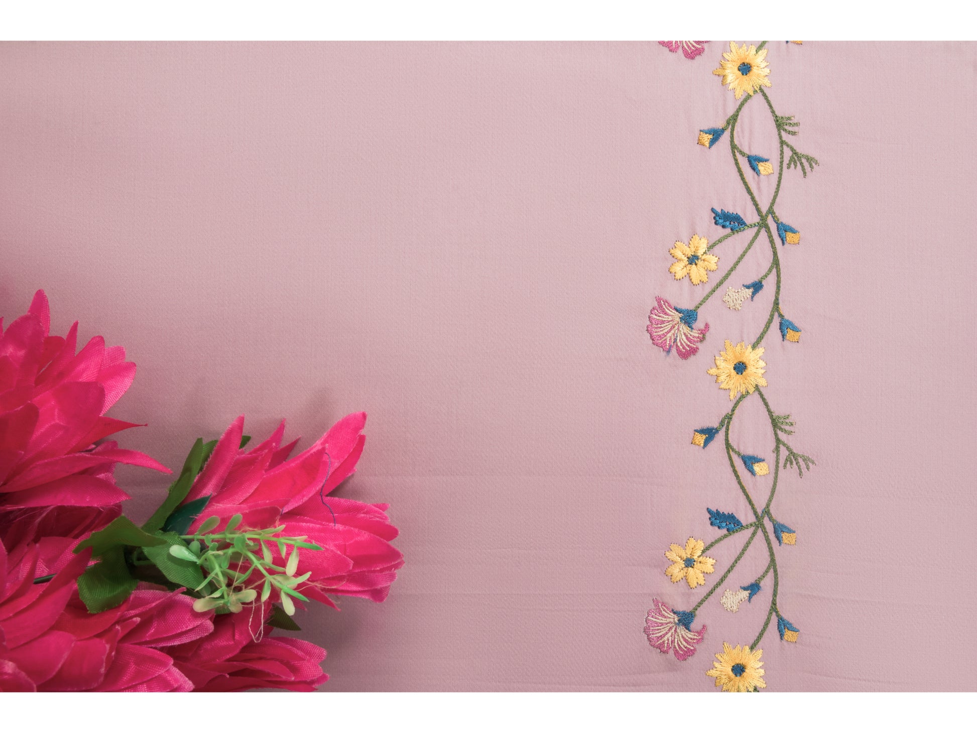 EMBROIDERY BEDSHEET 100% COTTON (3PCS) - Bedding Bliss