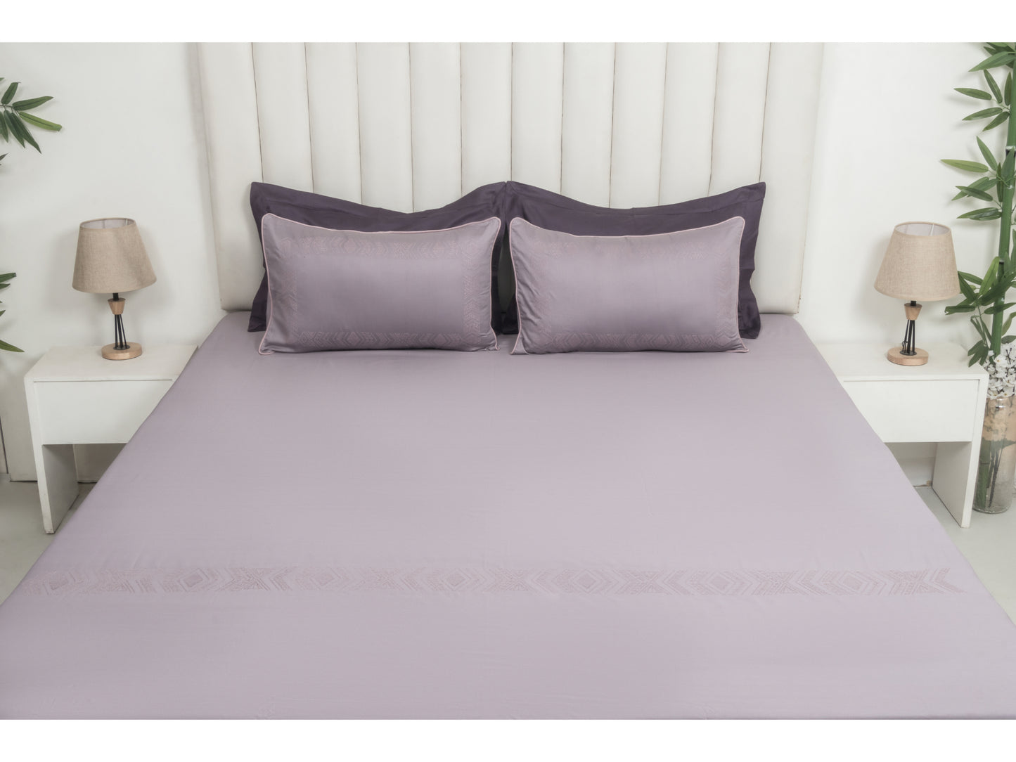 EMBROIDERY BEDSHEET 100% COTTON (3PCS) - Bedding Bliss