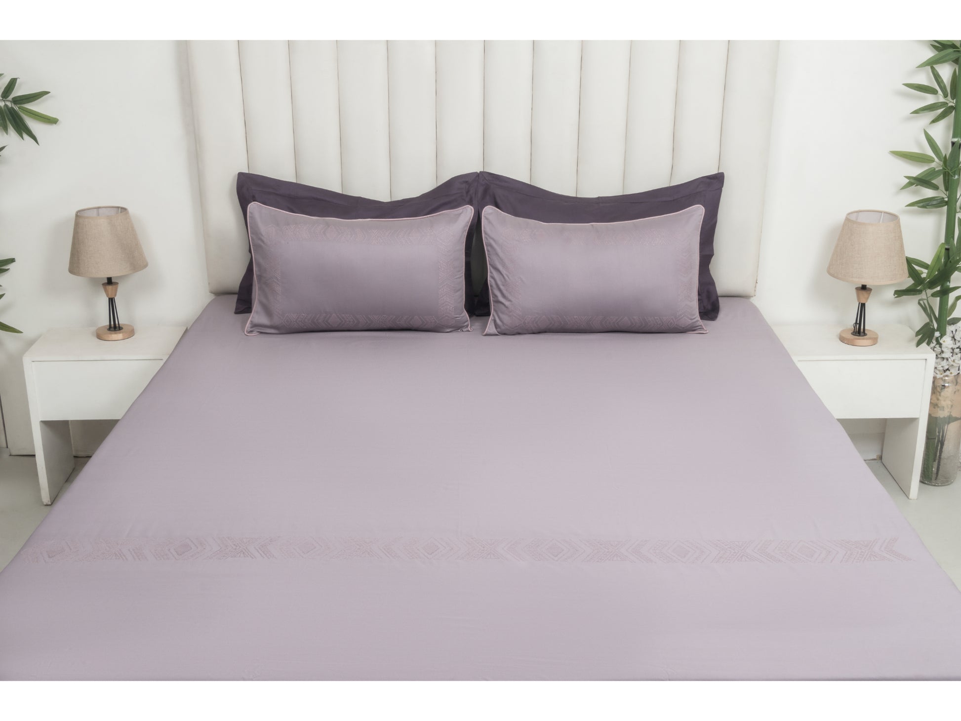 EMBROIDERY BEDSHEET 100% COTTON (3PCS) - Bedding Bliss