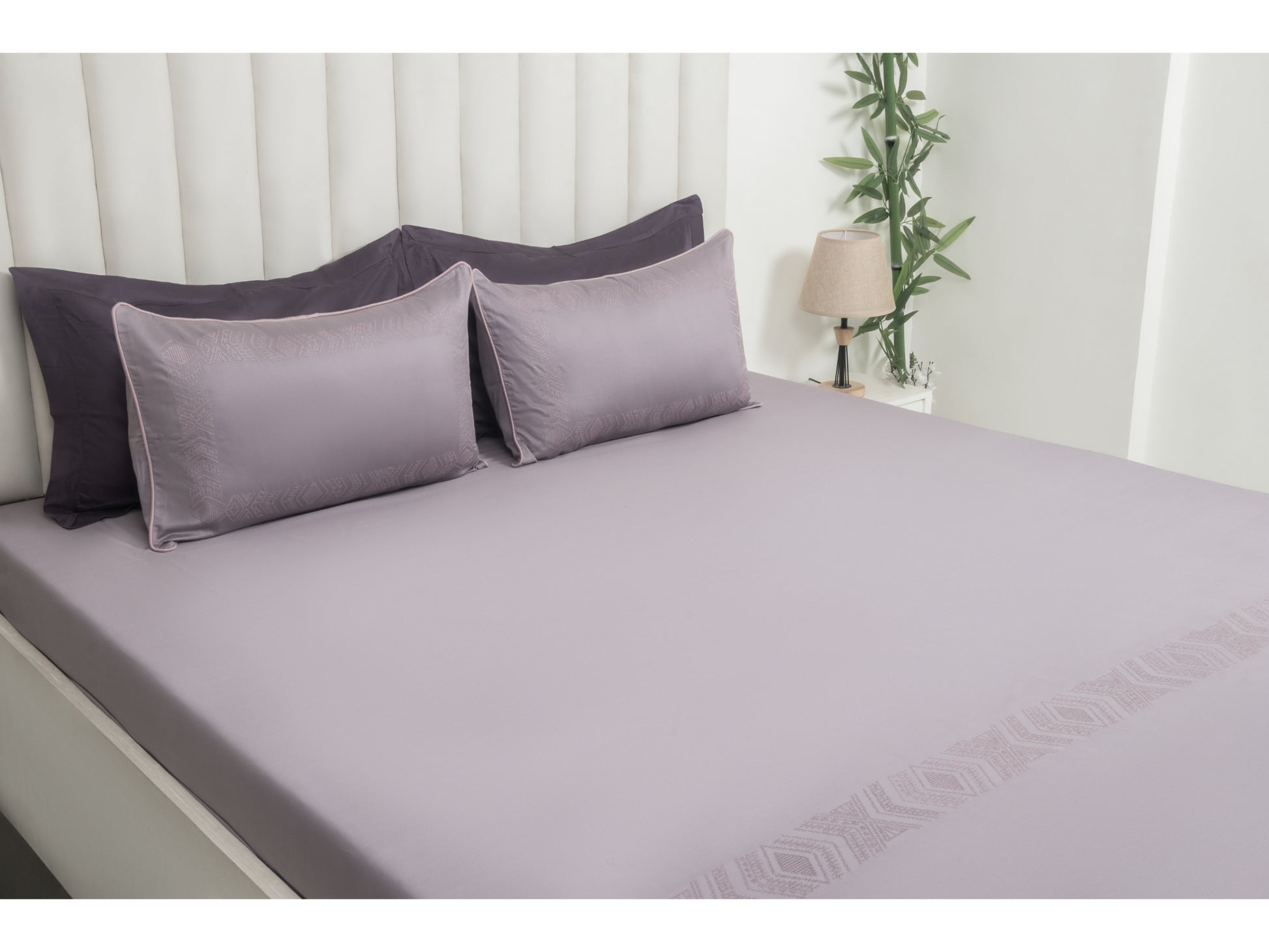 EMBROIDERY BEDSHEET 100% COTTON (3PCS) - Bedding Bliss