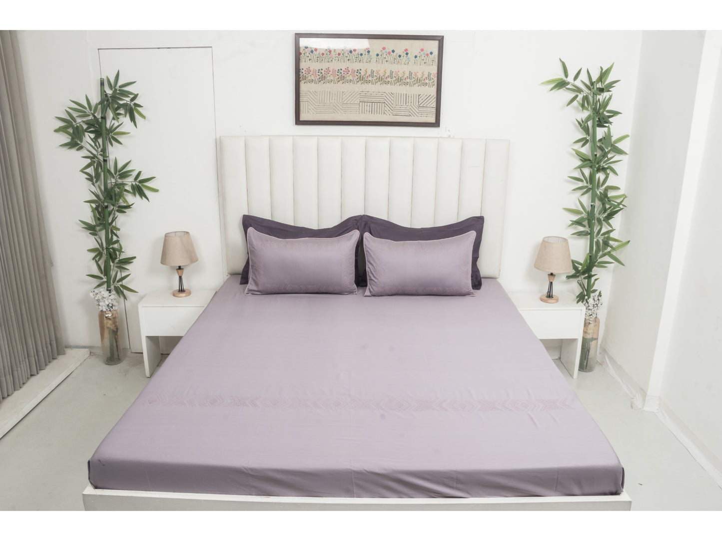 EMBROIDERY BEDSHEET 100% COTTON (3PCS) - Bedding Bliss