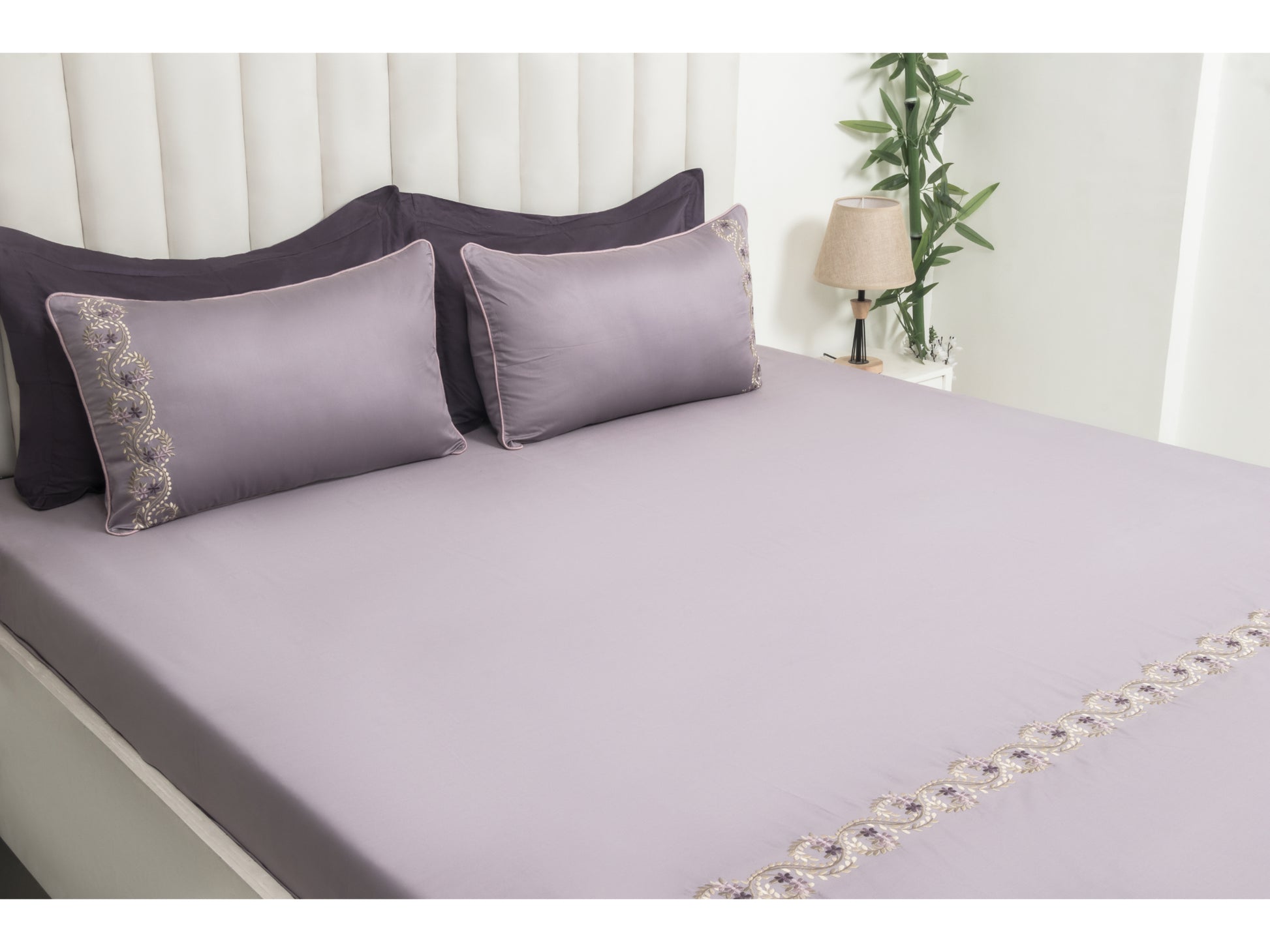 EMBROIDERY BEDSHEET 100% COTTON (3PCS) - Bedding Bliss