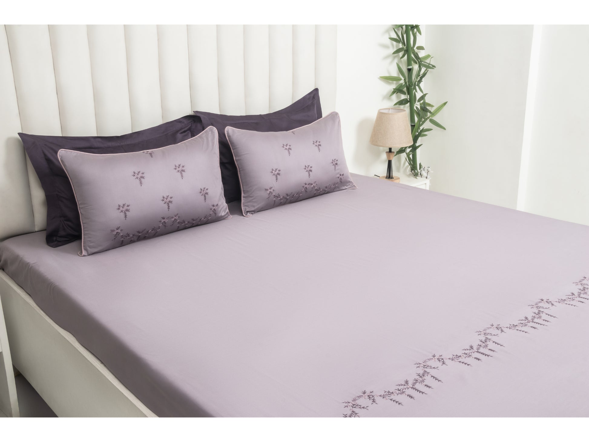 EMBROIDERY BEDSHEET 100% COTTON (3PCS) - Bedding Bliss