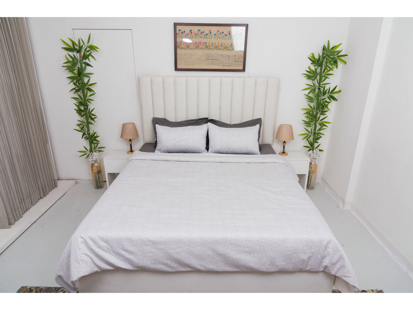 LINING BEDDING SET BEDDING SET 100% COTTON (WHITE, 7 PCS) - Bedding Bliss