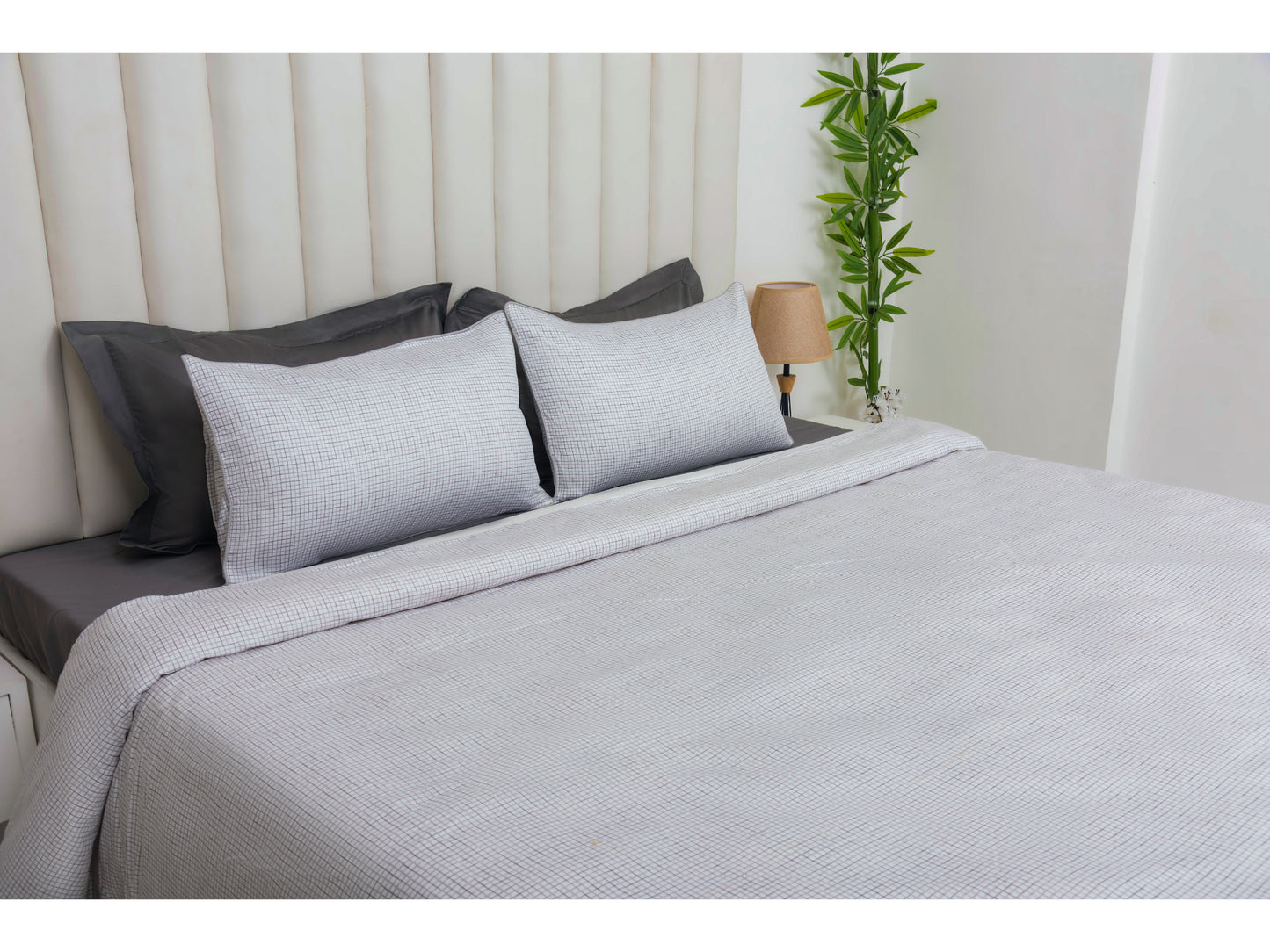 LINING BEDDING SET BEDDING SET 100% COTTON (WHITE, 7 PCS) - Bedding Bliss