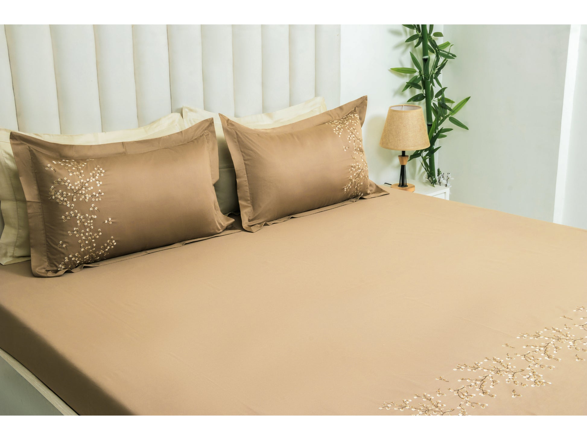 EMBROIDERY BEDSHEET 100% COTTON (3PCS) - Bedding Bliss