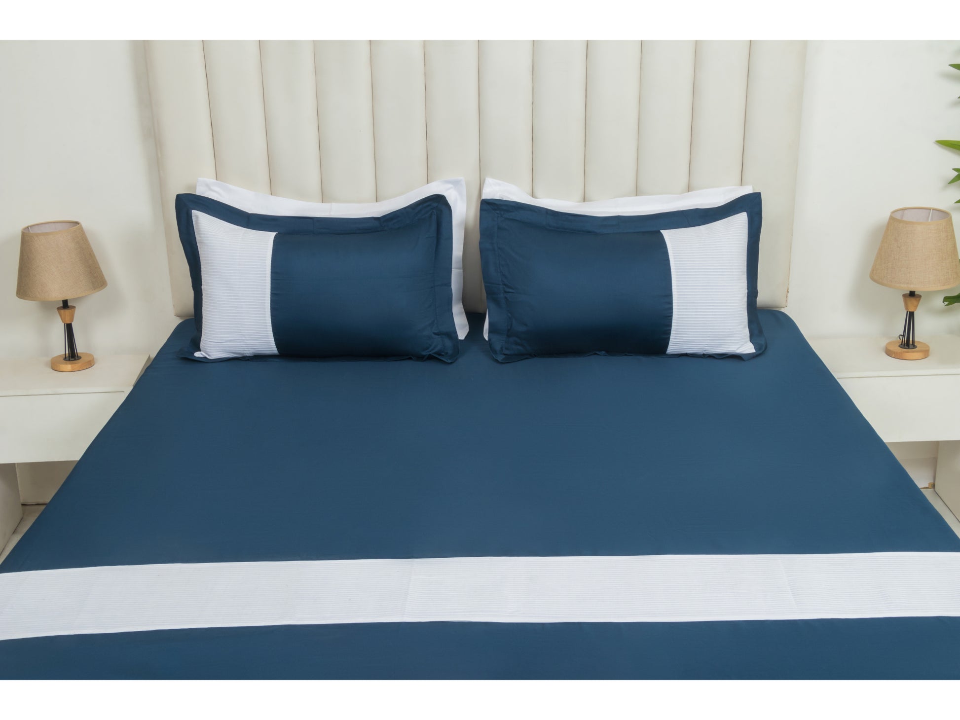 PRINTEX x PATCH WORK 100% COTTON (BRIGHT BLUE, 3PCS) - Bedding Bliss
