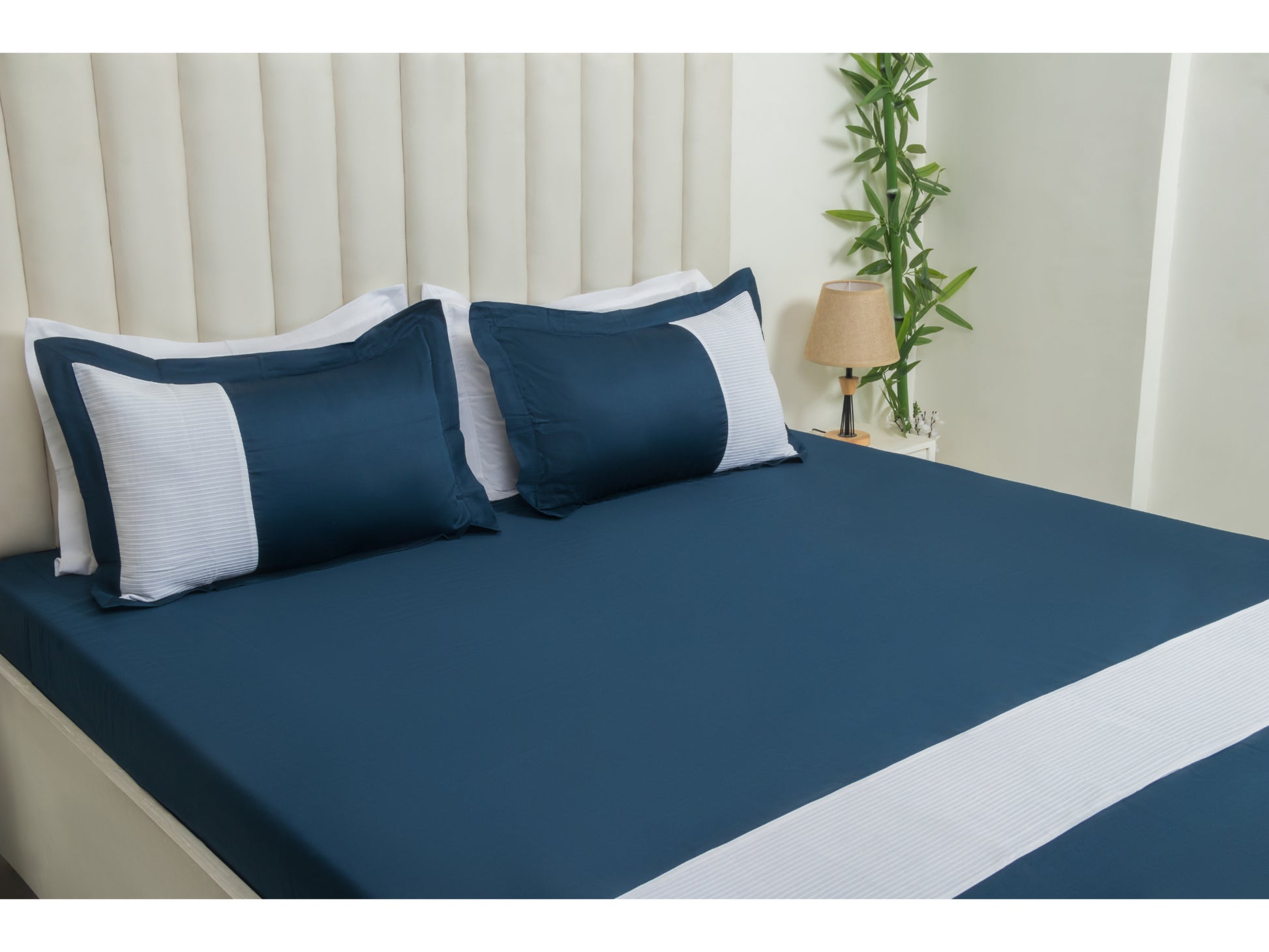 PRINTEX x PATCH WORK 100% COTTON (BRIGHT BLUE, 3PCS) - Bedding Bliss