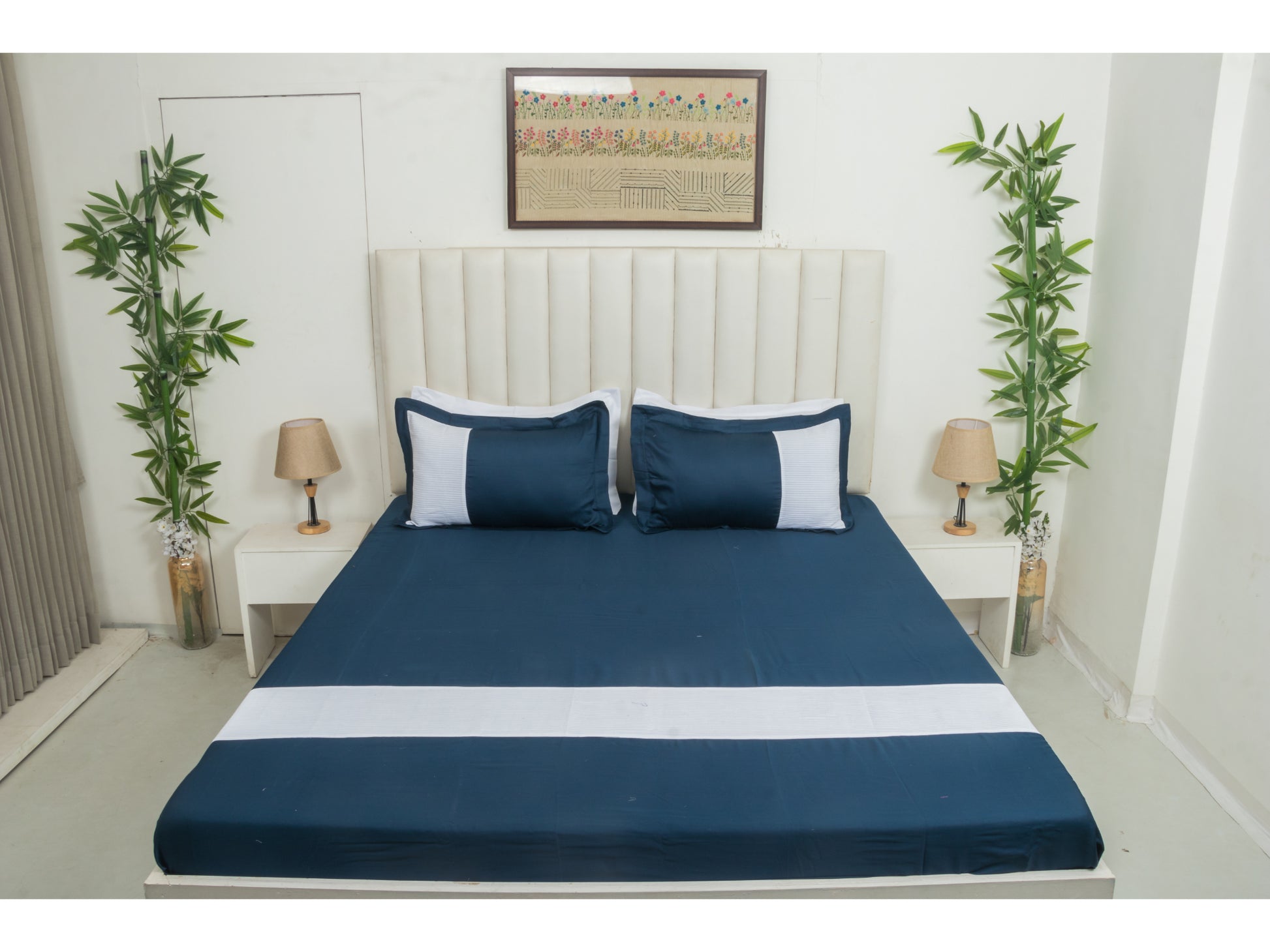 PRINTEX x PATCH WORK 100% COTTON (BRIGHT BLUE, 3PCS) - Bedding Bliss