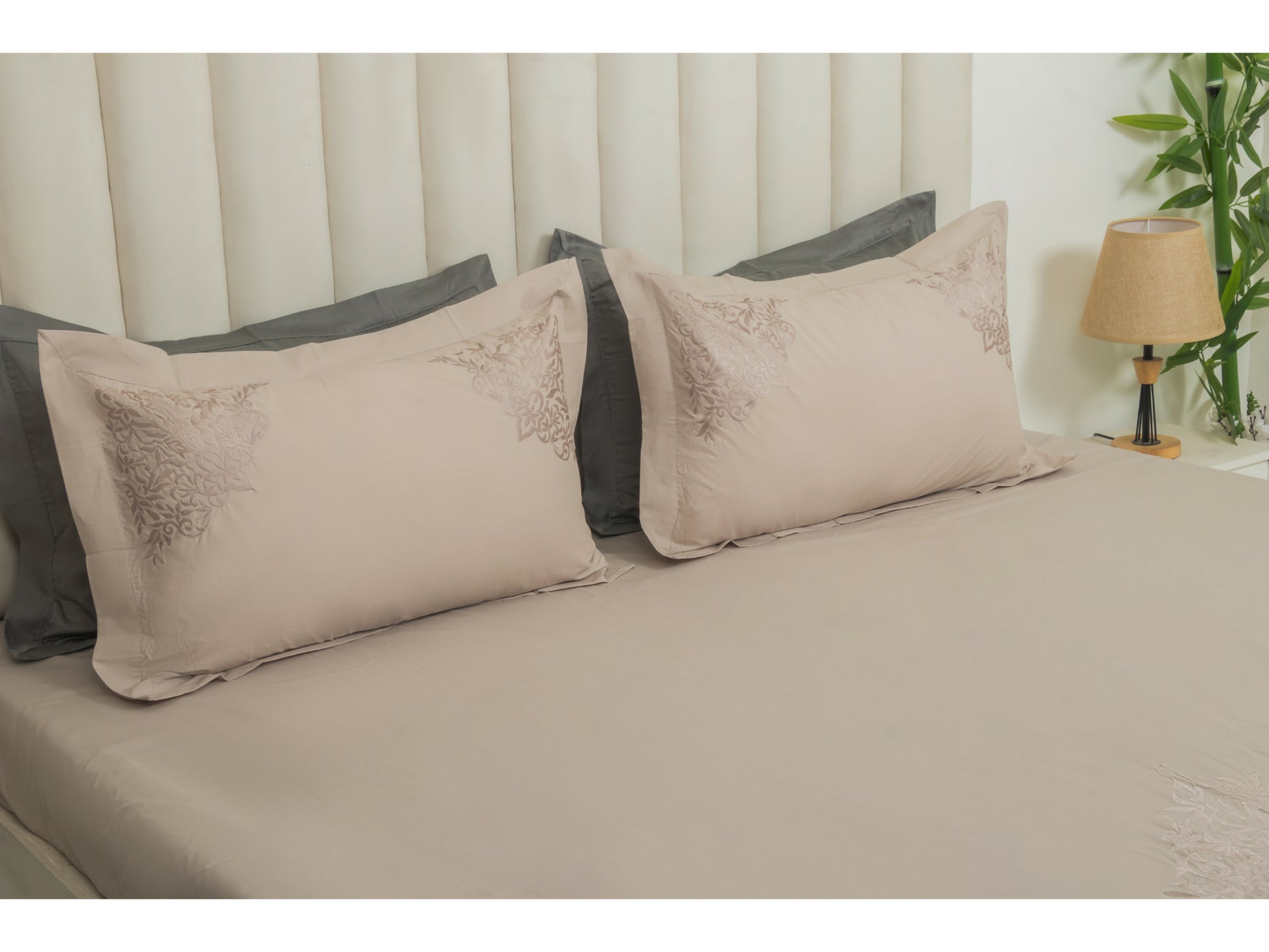 EMBROIDERY BEDSHEET 100% COTTON (3PCS) - Bedding Bliss