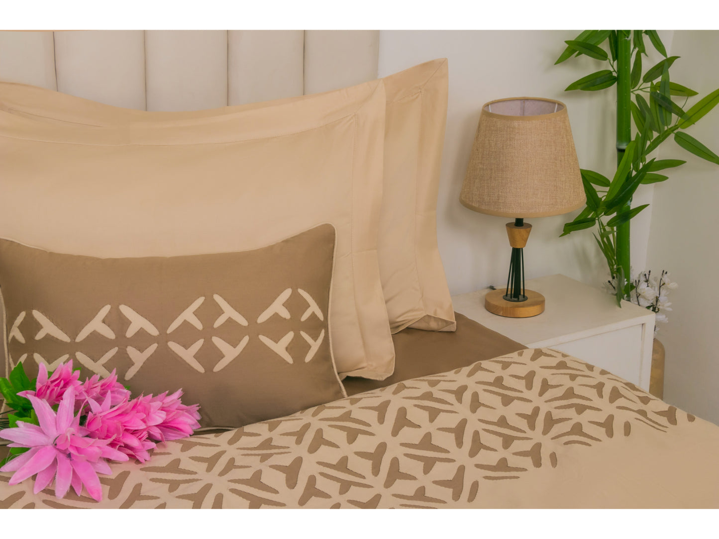 APLIC WORK BEDDING SET (PEARL,9 PCS) - Bedding Bliss