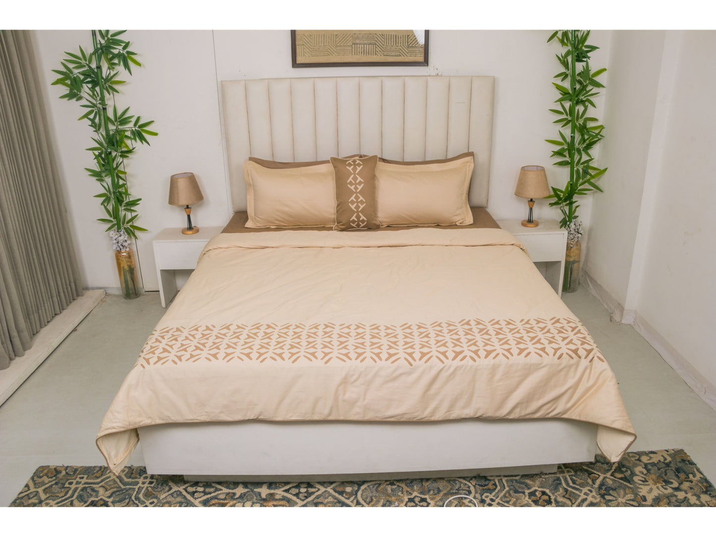 APLIC WORK BEDDING SET (PEARL,9 PCS) - Bedding Bliss