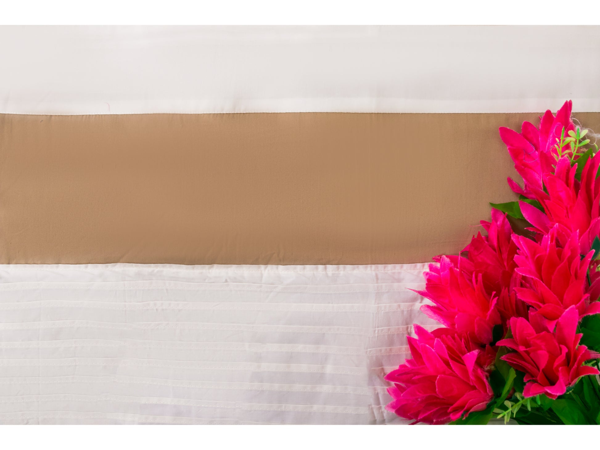PATCH WORK BEDDING SET 100% COTTON (9 PCS, TAUPE) - Bedding Bliss