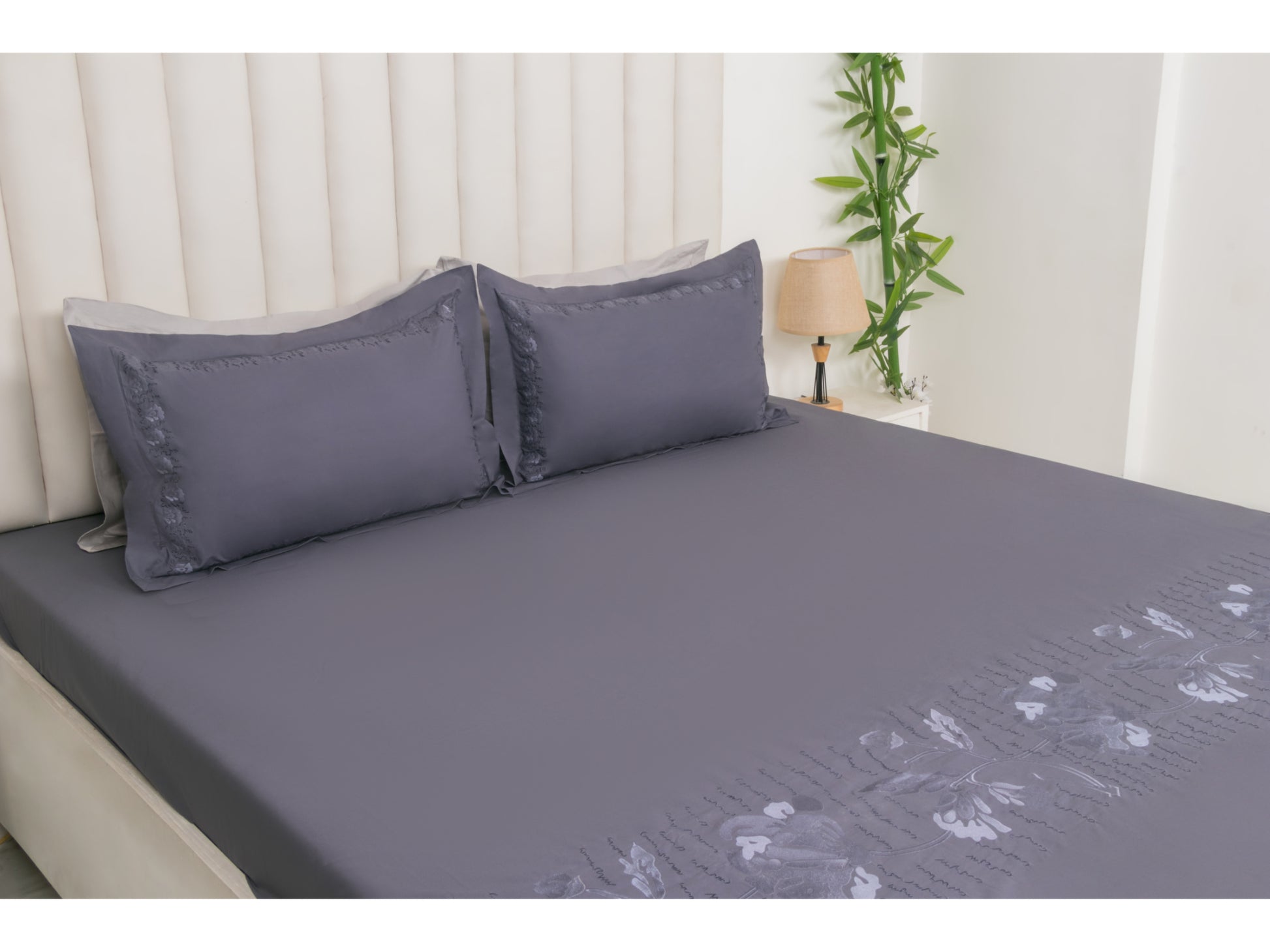 EMBROIDERY BEDSHEET 100% COTTON (3PCS) - Bedding Bliss