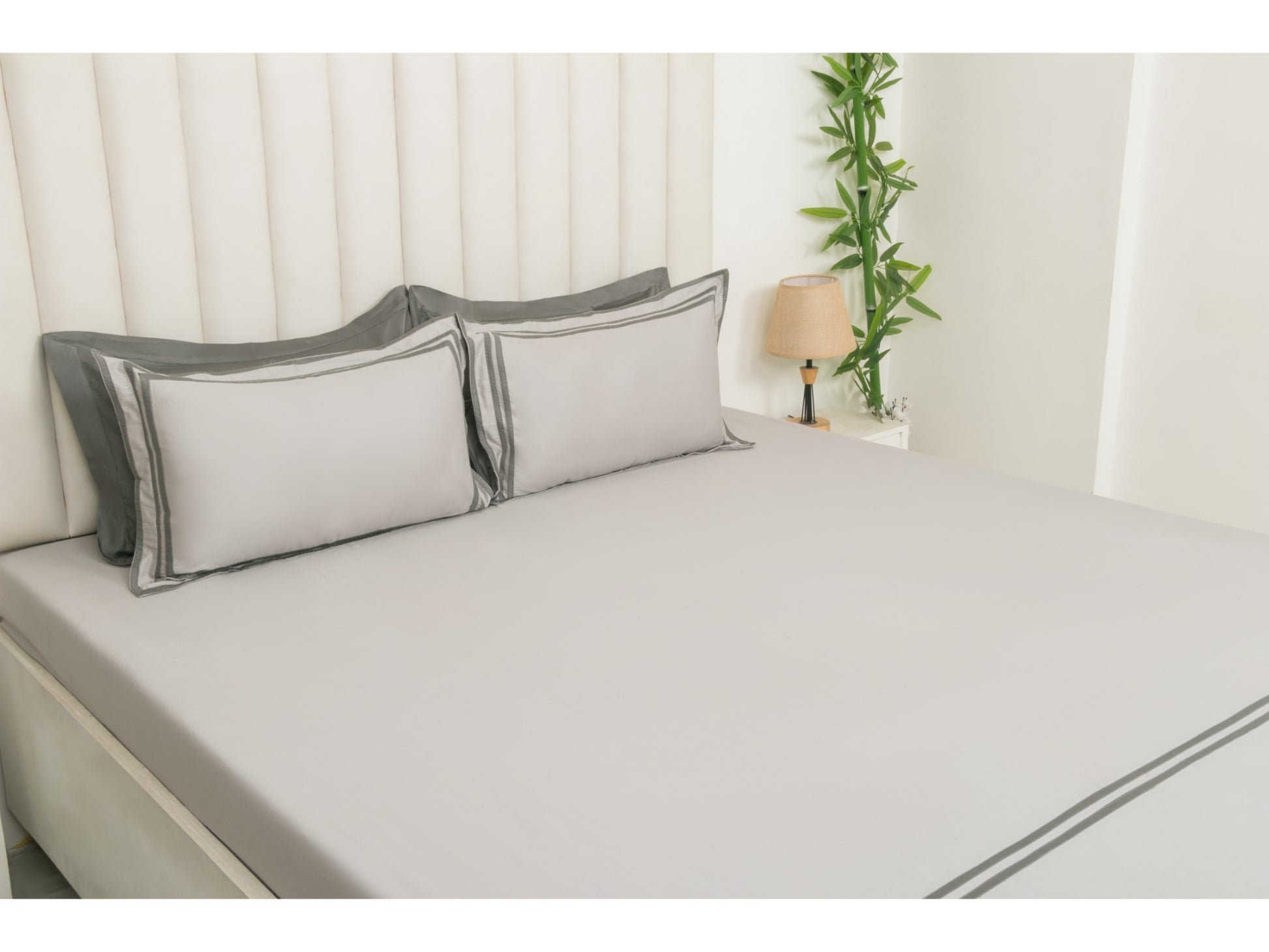 PATCH X EMBROIDERY WORK BEDSHEET 100% COTTON (3 PCS) - Bedding Bliss