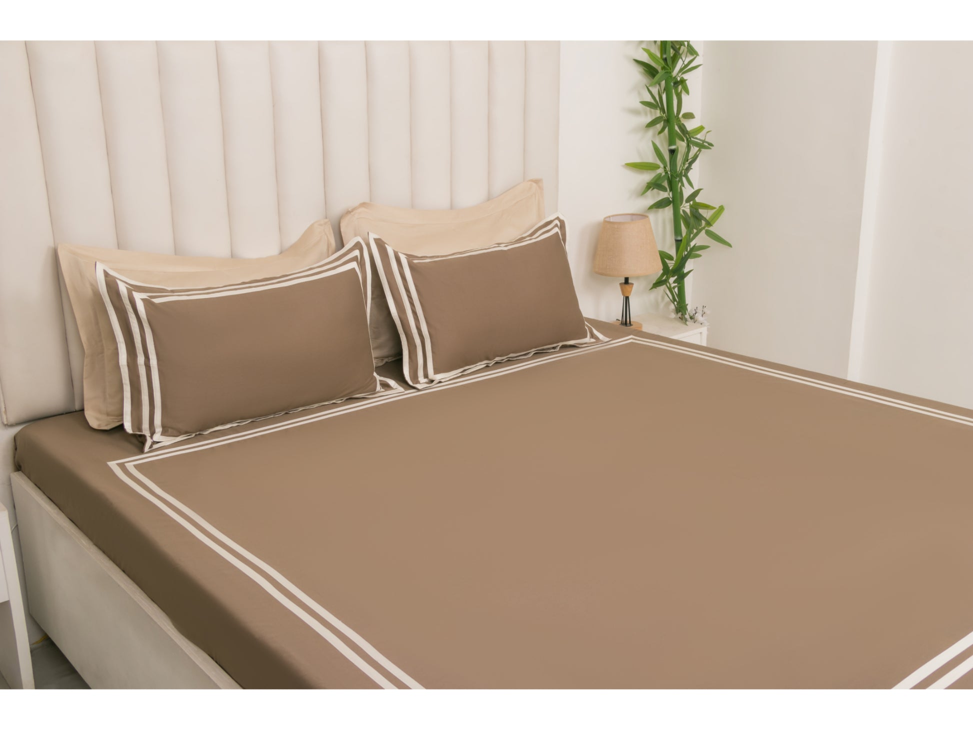 PATCH X EMBROIDERY WORK BEDSHEET 100% COTTON (3 PCS) - Bedding Bliss