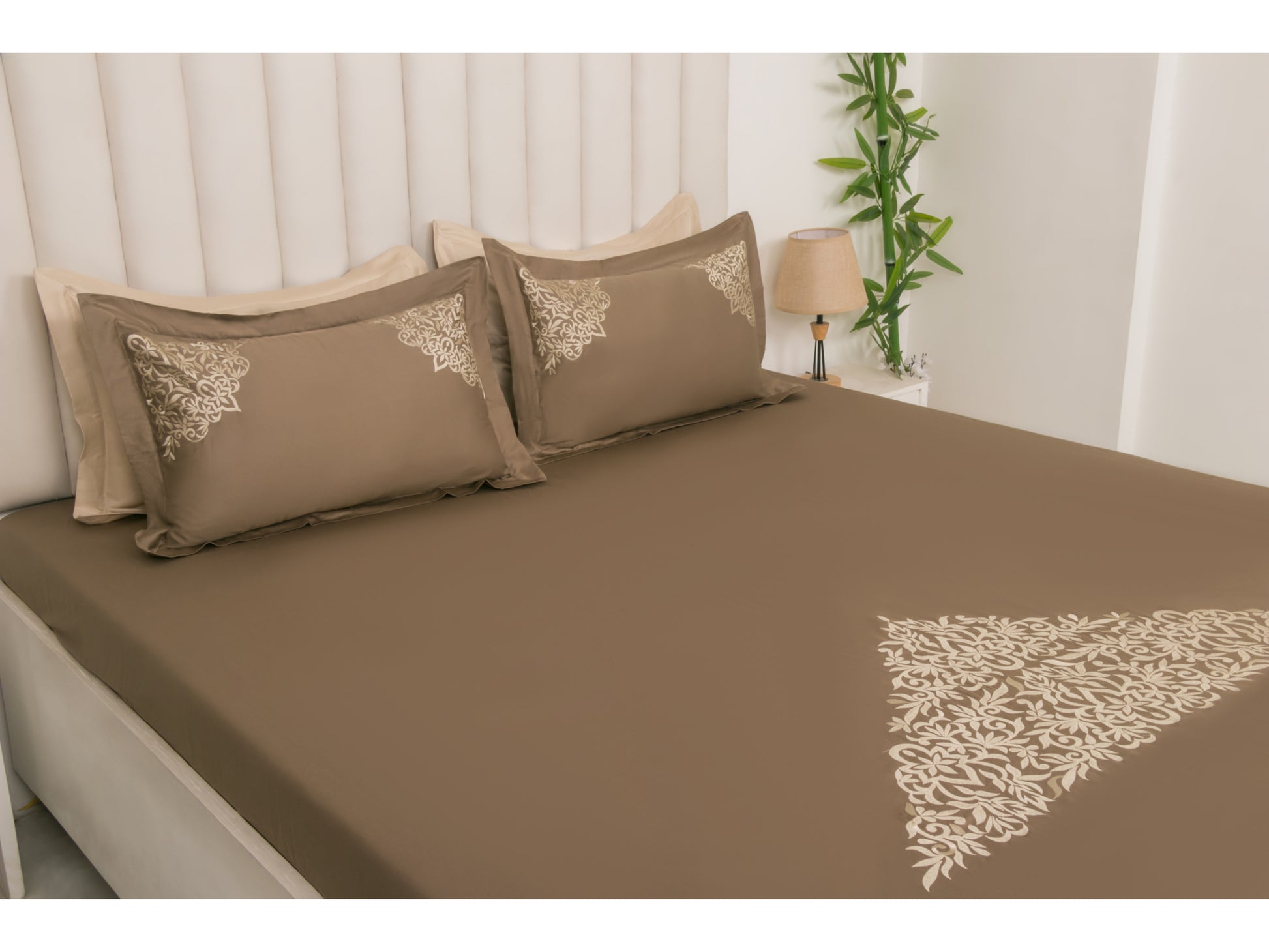 EMBROIDERY BEDSHEET 100% COTTON (3PCS) - Bedding Bliss