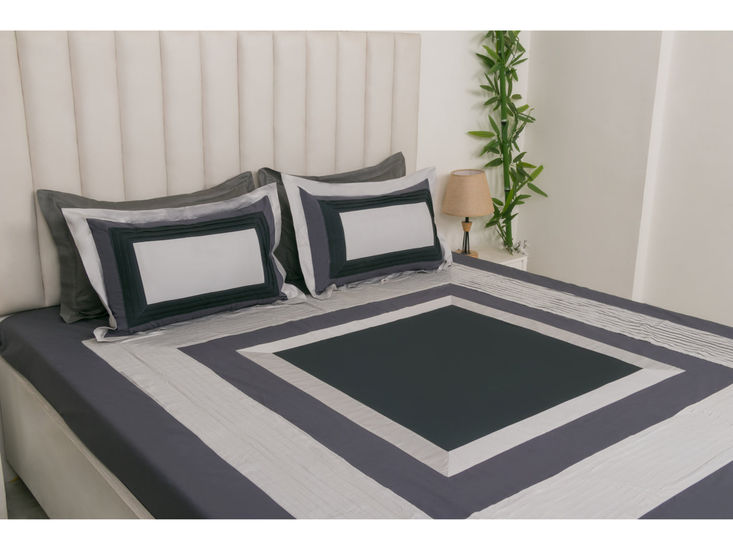 PRINTEX x PATCH WORK 100% COTTON (GREY, 3PCS)