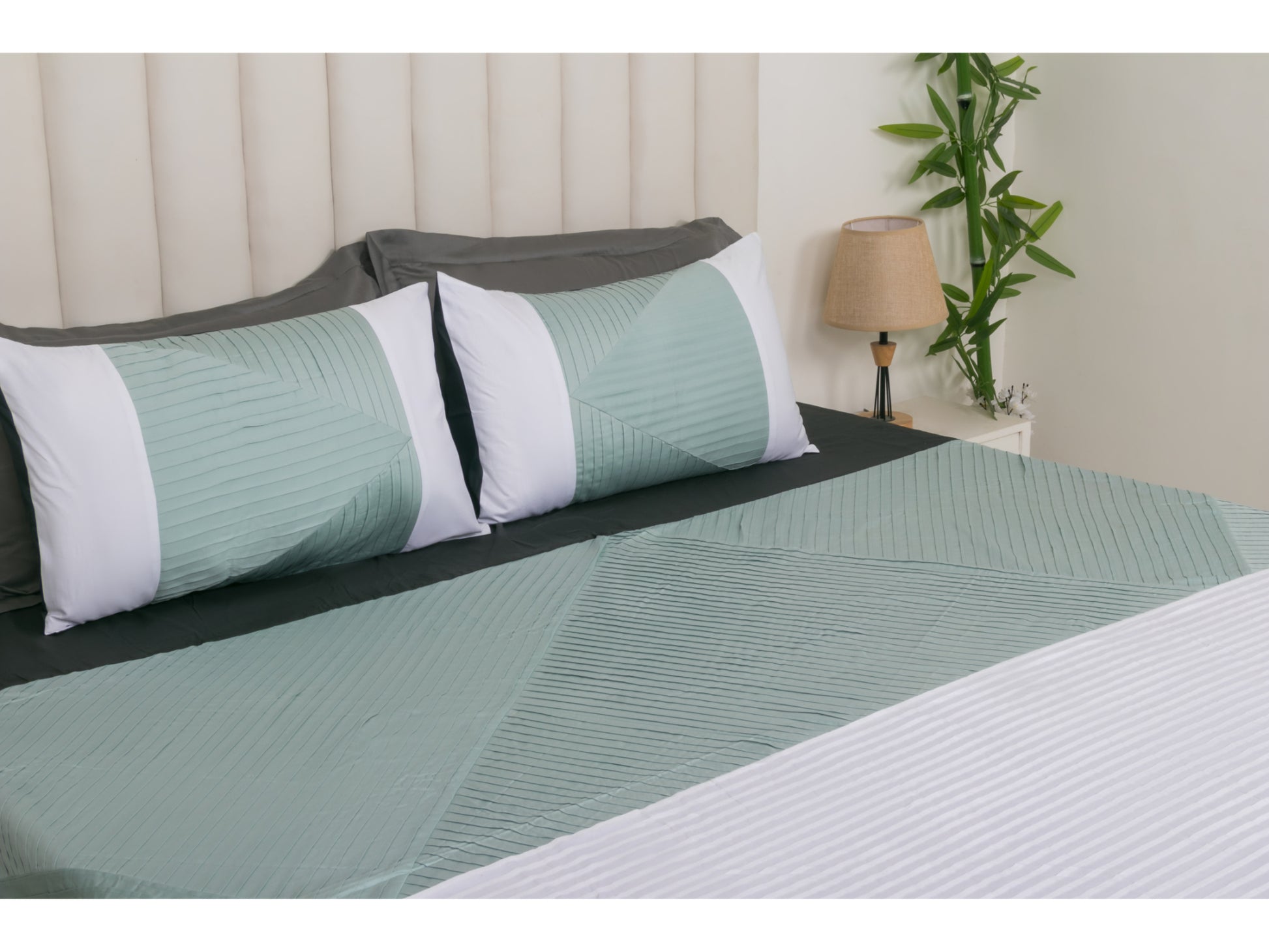 PRINTEX x PATCH WORK 100% COTTON (OLIVE, 3PCS) - Bedding Bliss