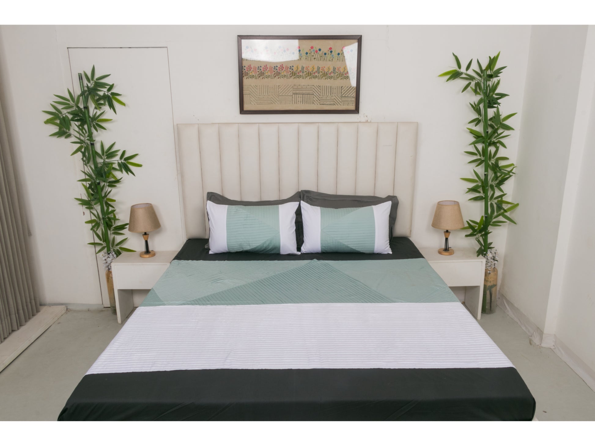 PRINTEX x PATCH WORK 100% COTTON (OLIVE, 3PCS) - Bedding Bliss