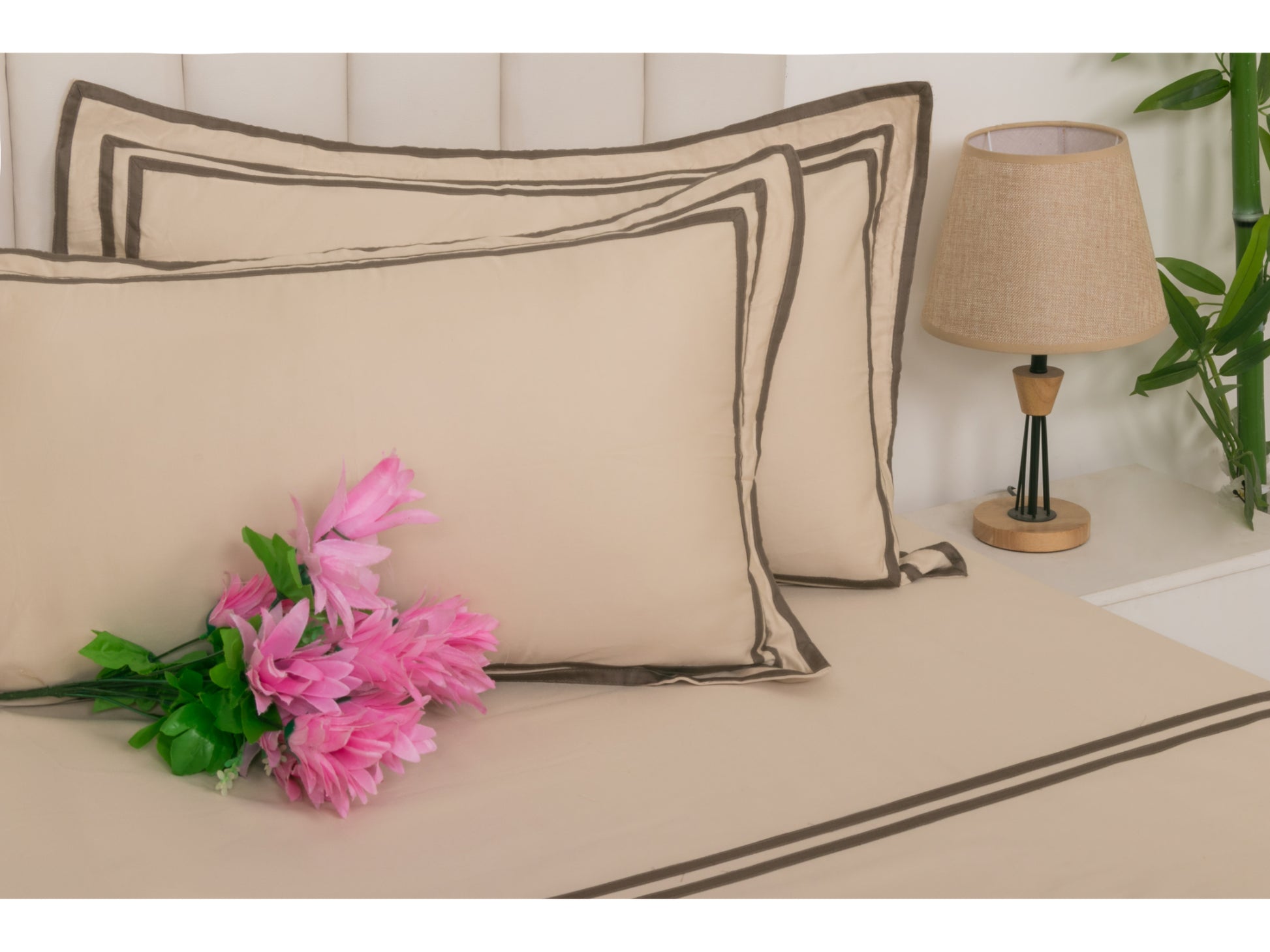 PATCH X EMBROIDERY WORK BEDSHEET 100% COTTON (3 PCS) - Bedding Bliss