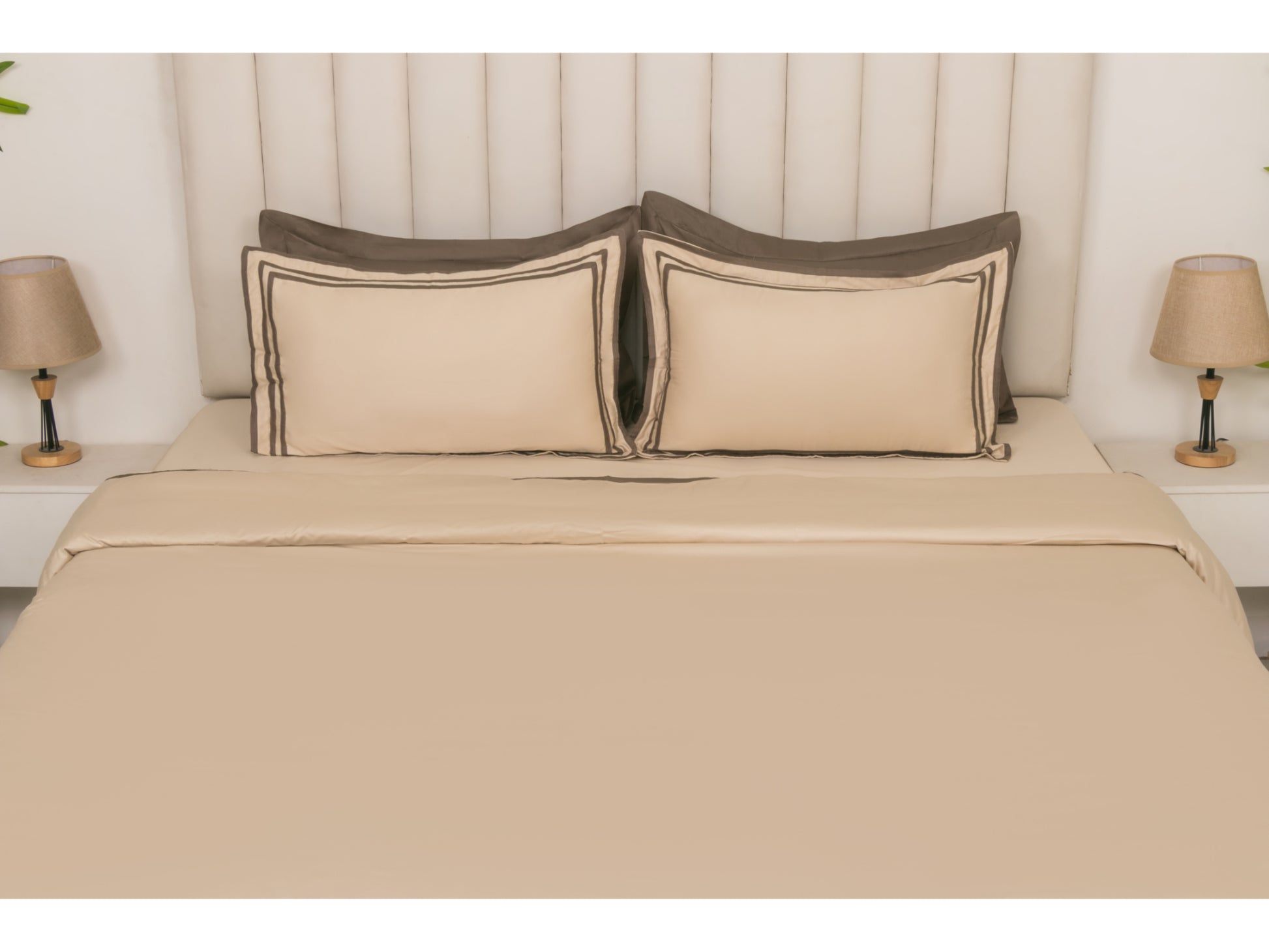 PATCH WORK BEDDING SET 100% COTTON (9 PCS, PEARL) - Bedding Bliss