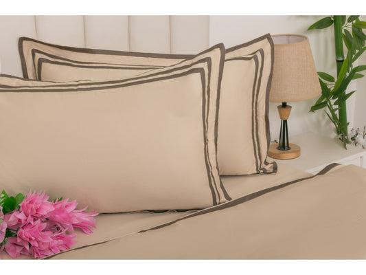 PATCH WORK BEDDING SET 100% COTTON (9 PCS, PEARL) - Bedding Bliss