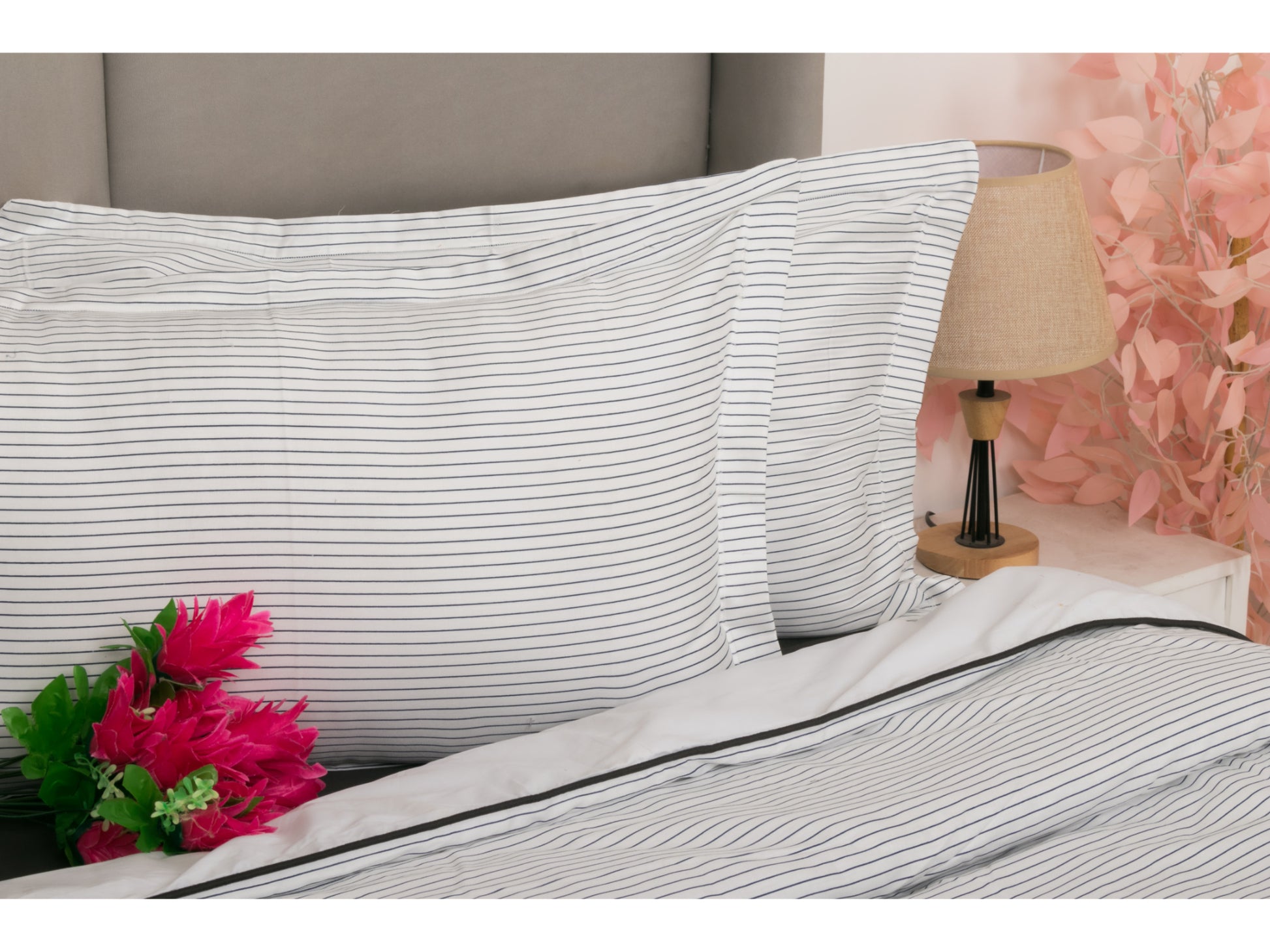 LINING BEDDING SET BEDDING SET 100% COTTON (WHITE 2, 7 PCS) - Bedding Bliss
