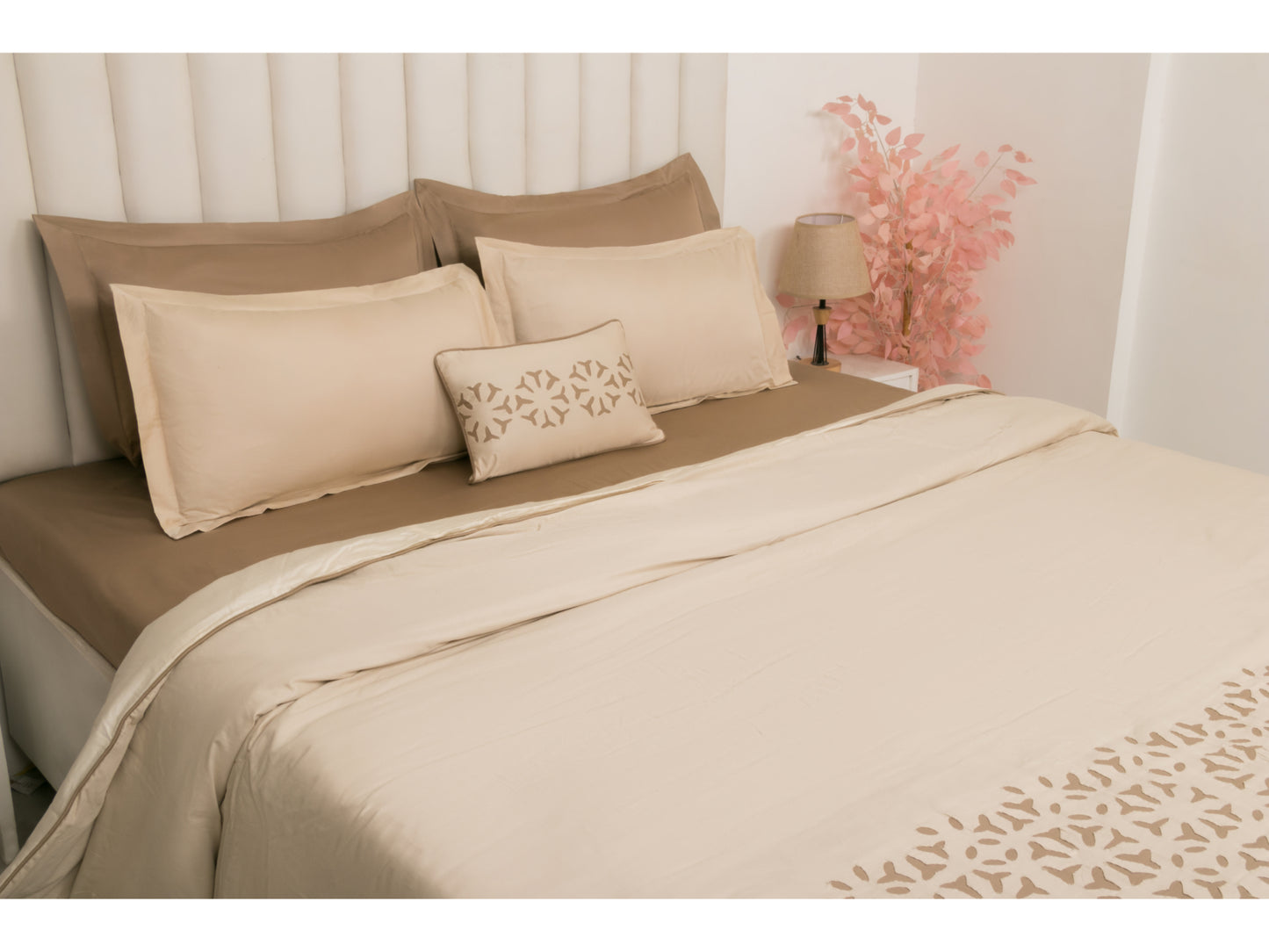 APLIC HAND WORK BEDDING SET 100% COTTON (9 PCS)