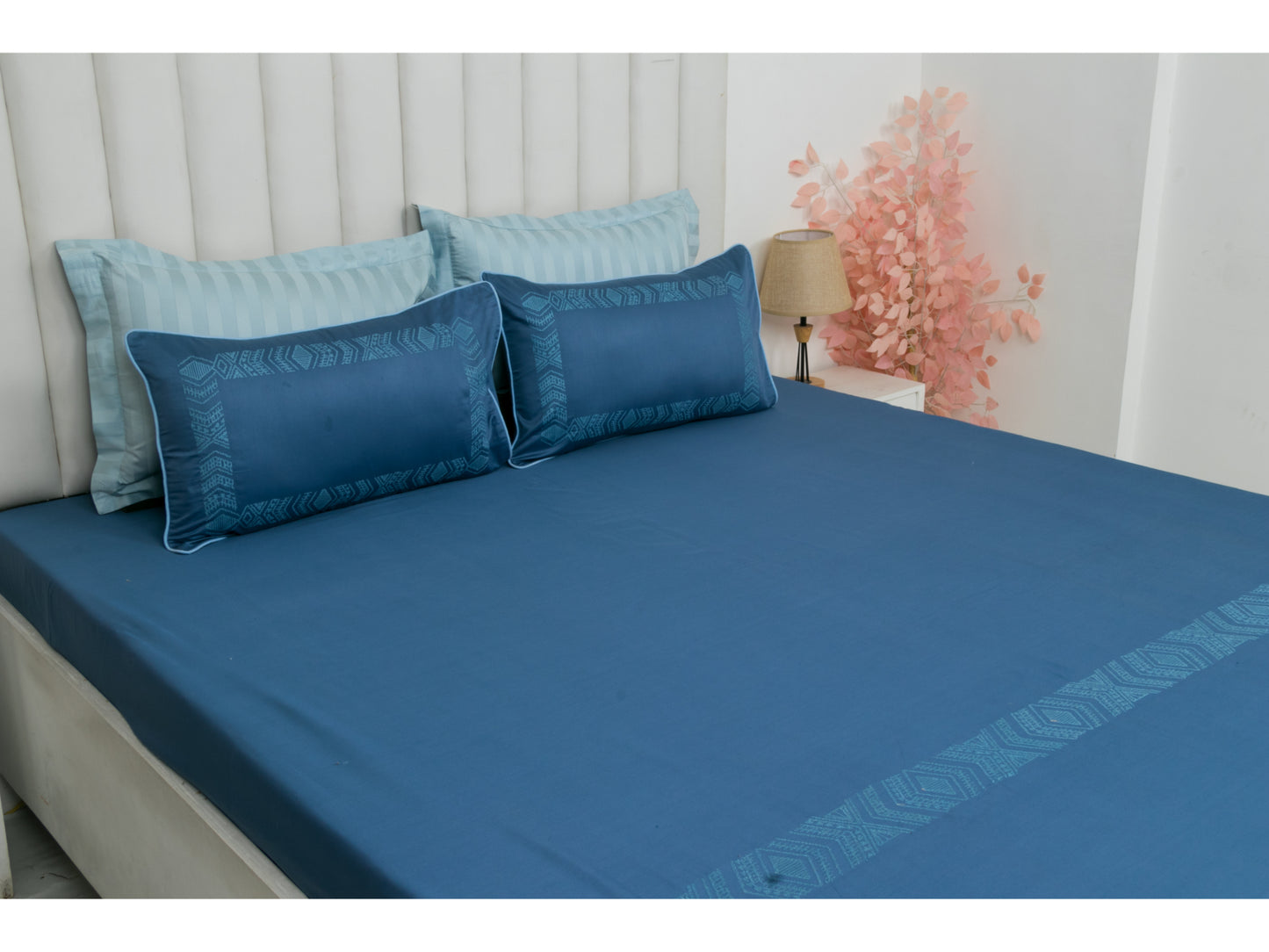 EMBROIDERY BEDSHEET 100% COTTON (3PCS) - Bedding Bliss