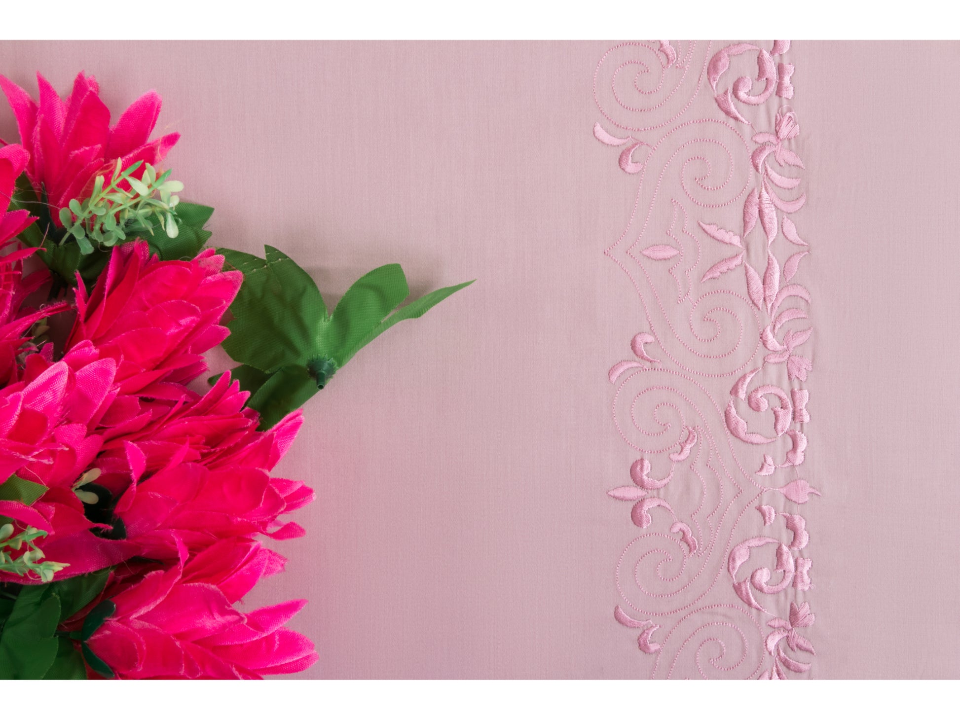 EMBROIDERY BEDSHEET 100% COTTON (3PCS) - Bedding Bliss