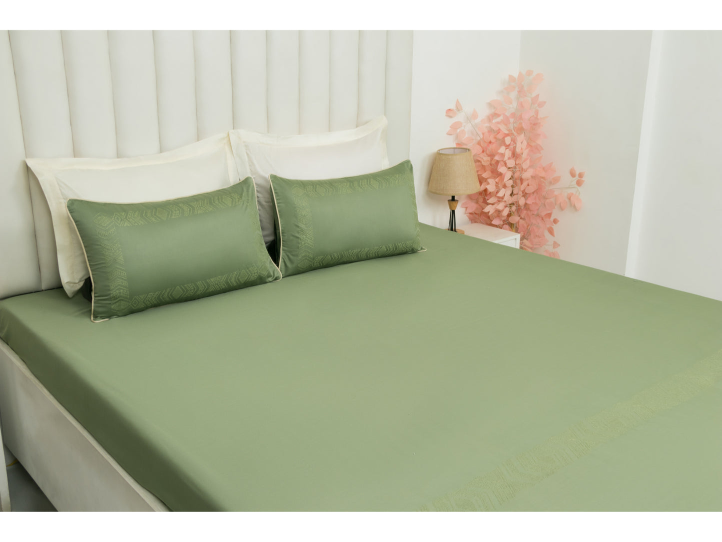 EMBROIDERY BEDSHEET 100% COTTON (3PCS) - Bedding Bliss