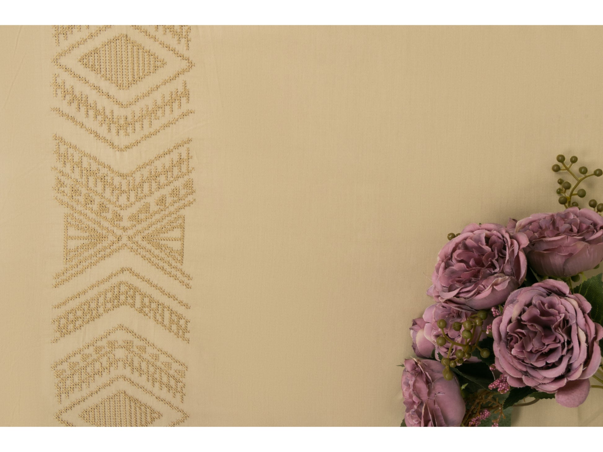 EMBROIDERY BEDSHEET 100% COTTON (3PCS) - Bedding Bliss