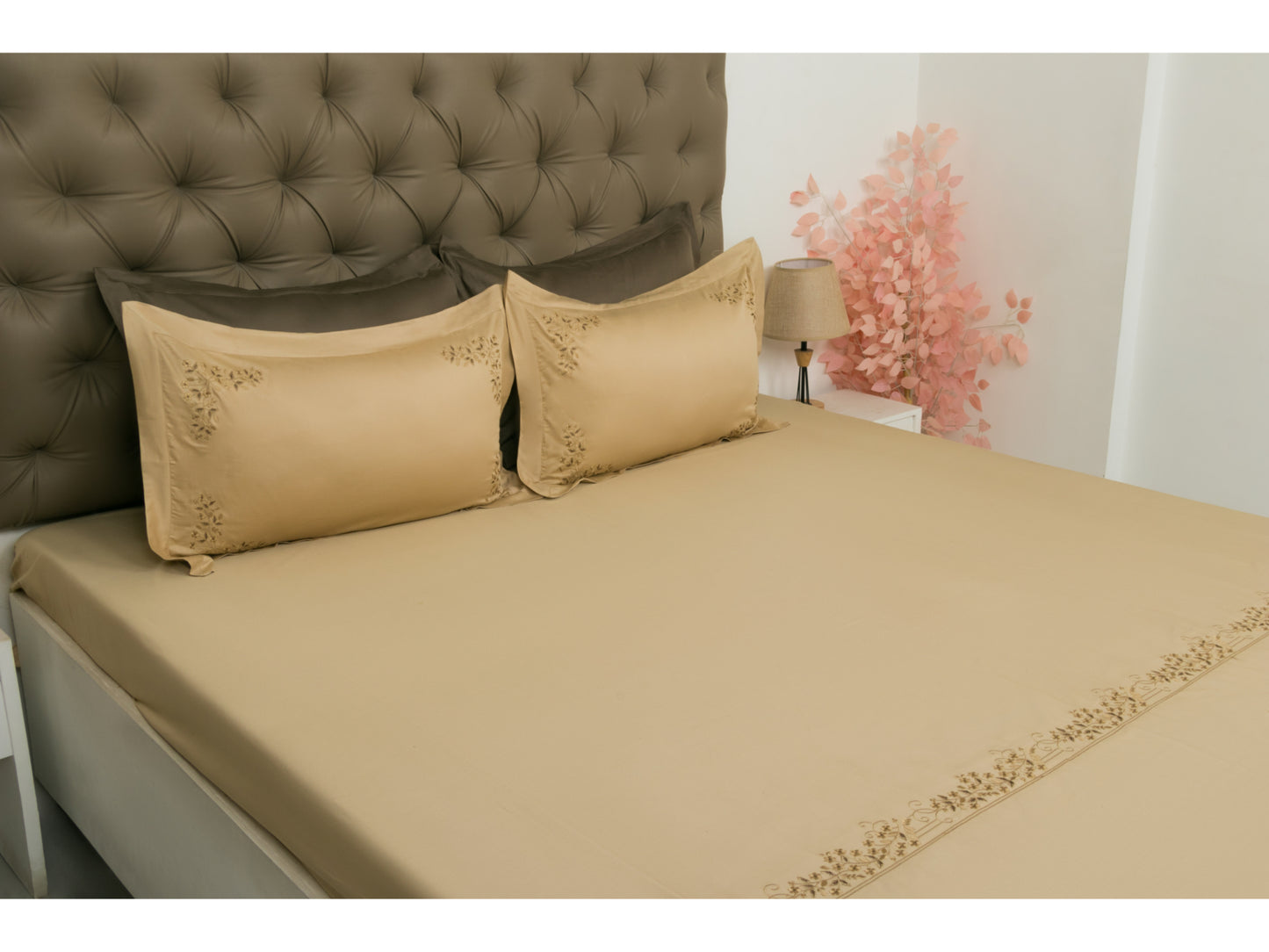 EMBROIDERY BEDSHEET 100% COTTON (3PCS)