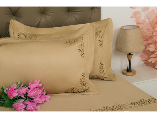 EMBROIDERY BEDSHEET 100% COTTON (3PCS) - Bedding Bliss