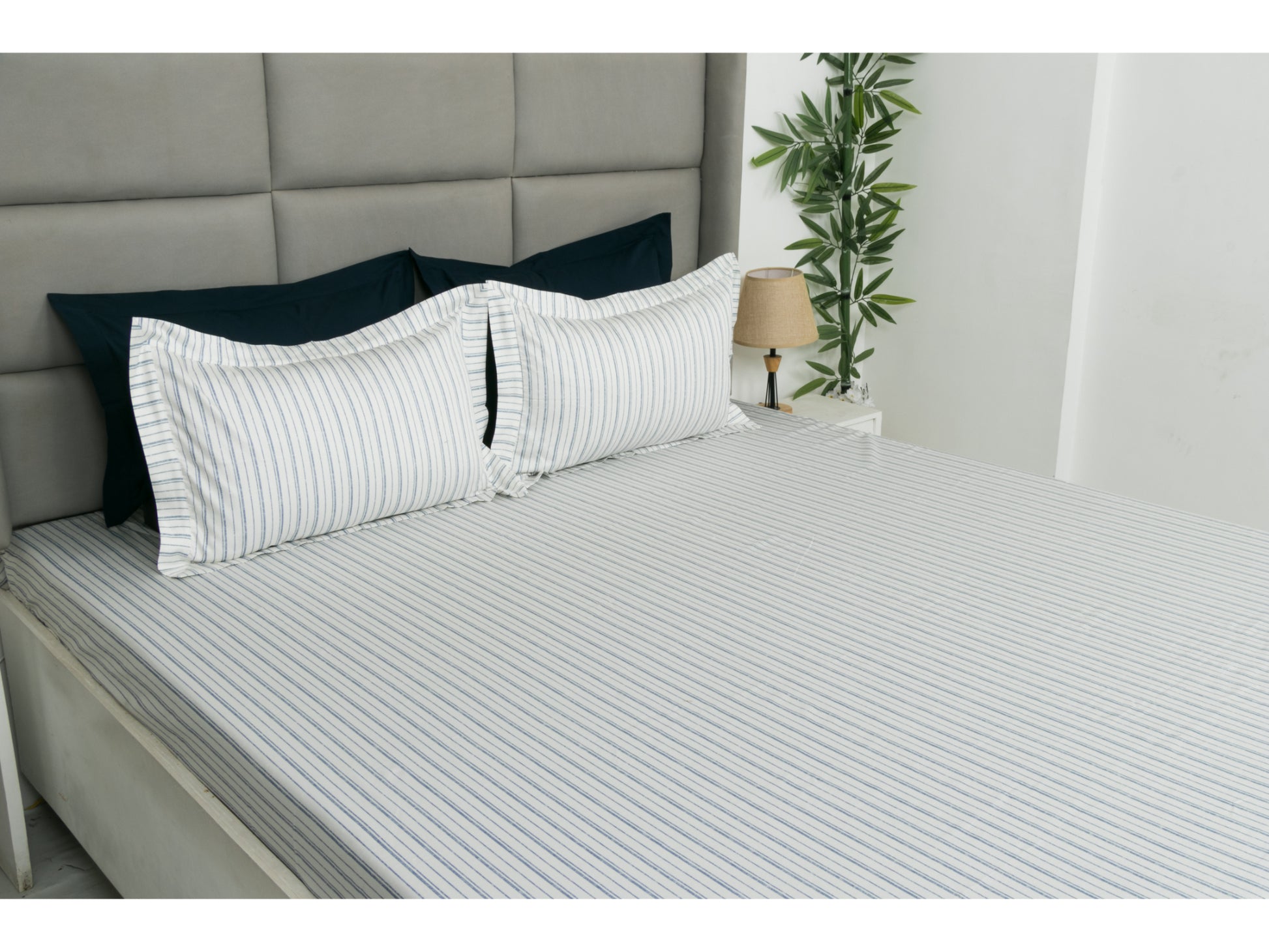 GUARANTEED PRINTED BEDSHEET 100% COTTON (3PCS, WHITE) - Bedding Bliss