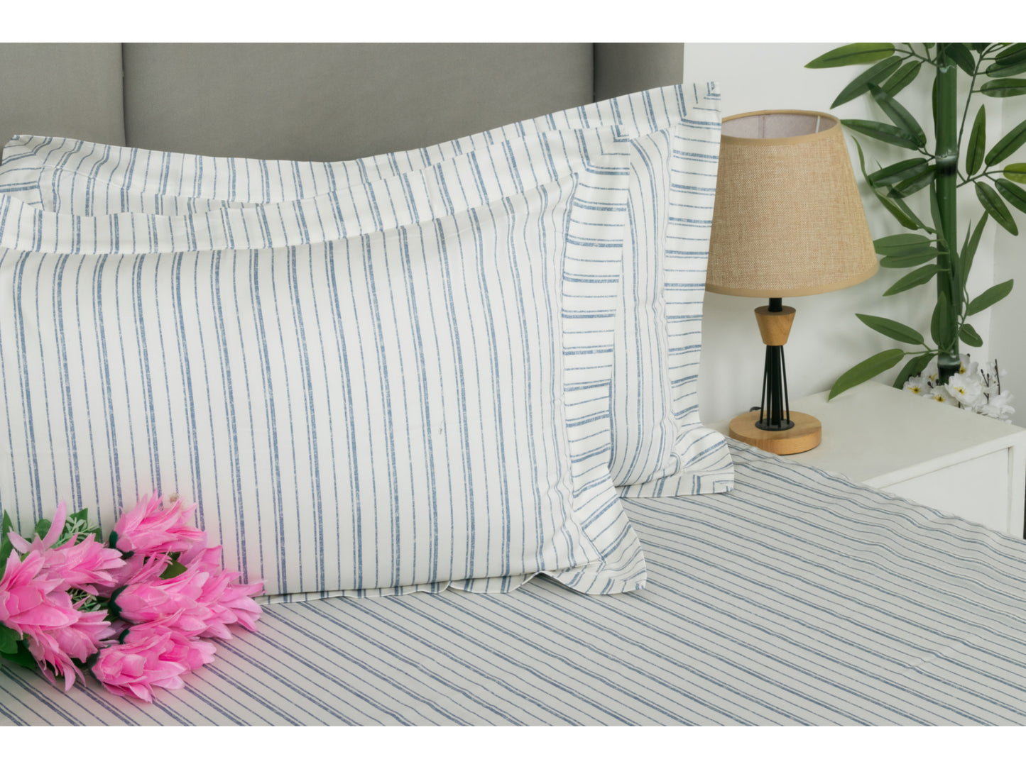 GUARANTEED PRINTED BEDSHEET 100% COTTON (3PCS, WHITE) - Bedding Bliss