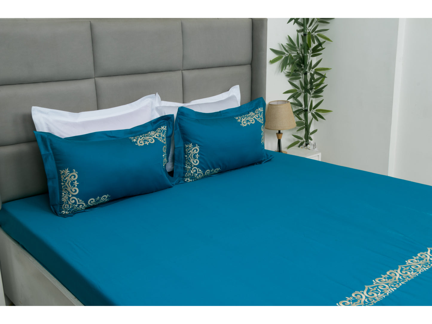 EMBROIDERY BEDSHEET 100% COTTON (3PCS)