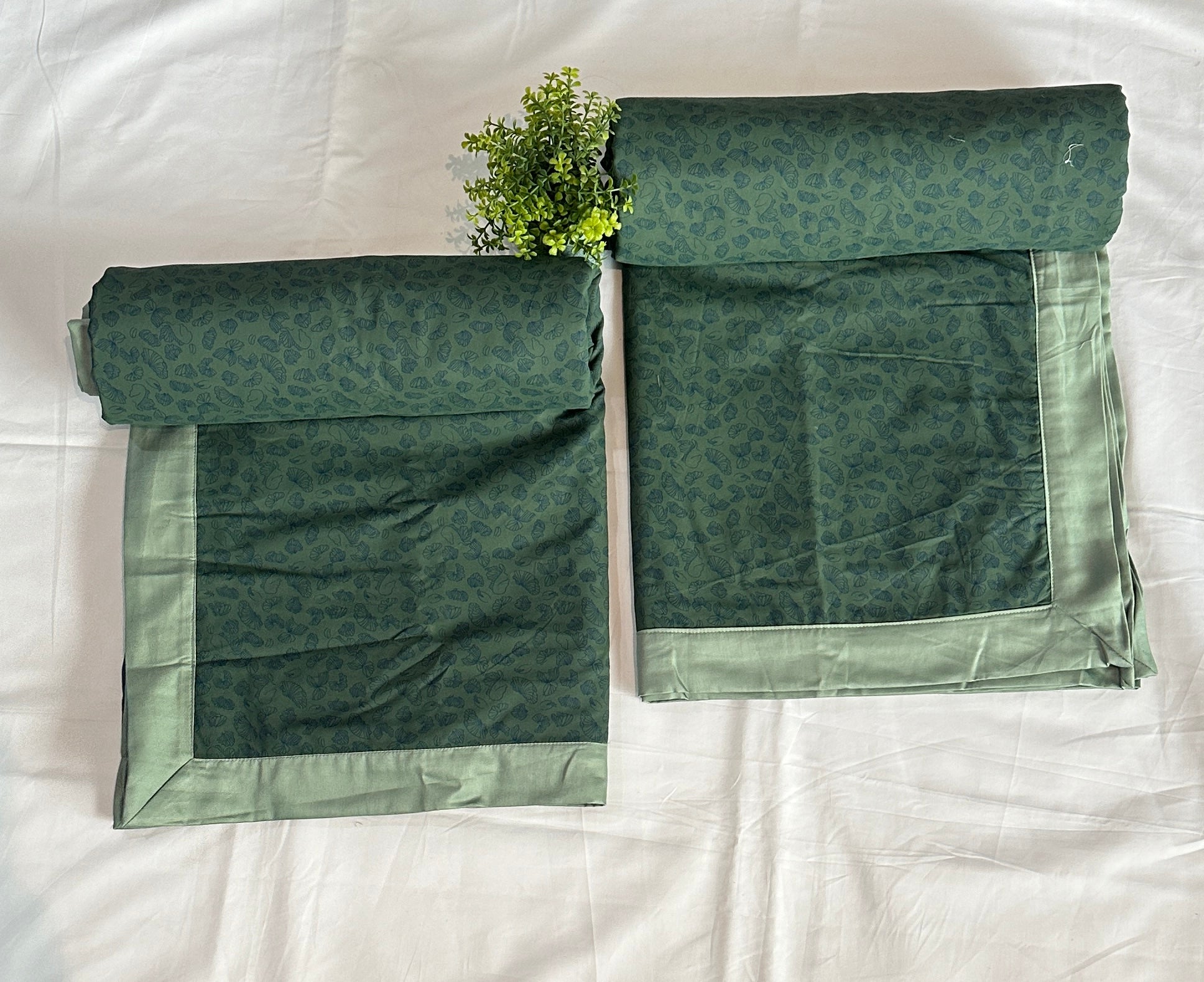PURE COTTON 3 LAYER DOHOR (1 PCS, BOTTLE GREEN) - Bedding Bliss