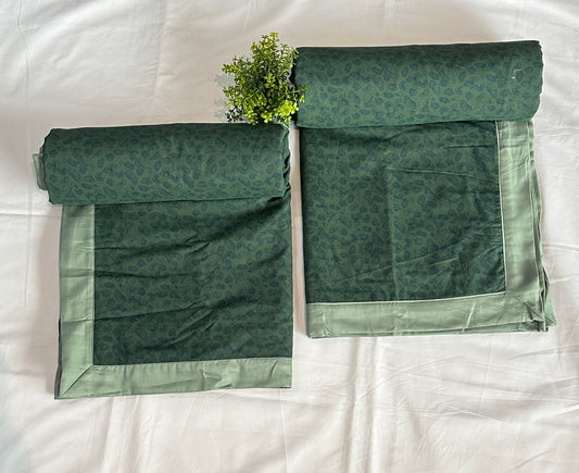 PURE COTTON 3 LAYER DOHOR (1 PCS, BOTTLE GREEN) - Bedding Bliss