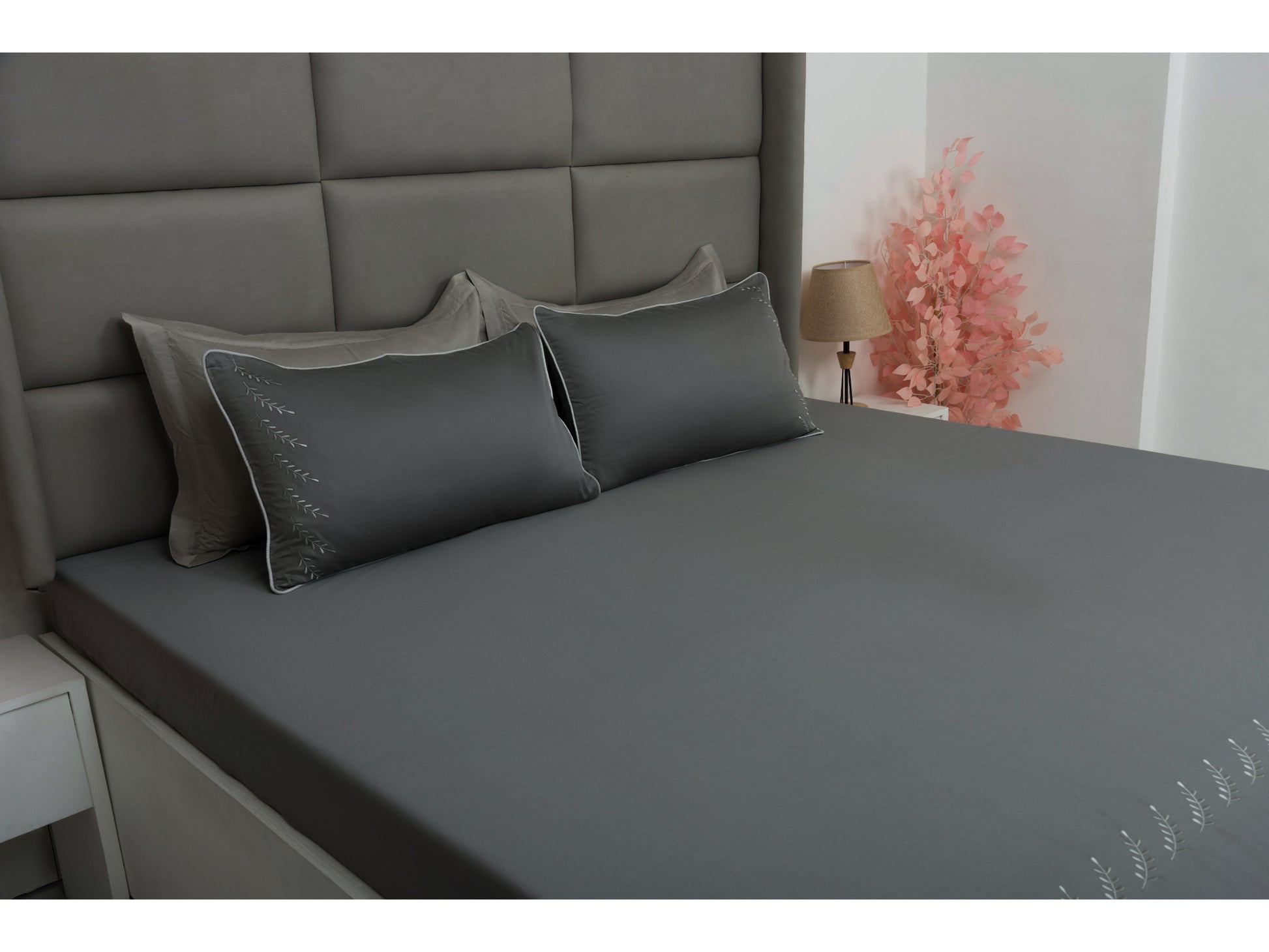 EMBROIDERY BEDSHEET 100% COTTON (3PCS) - Bedding Bliss