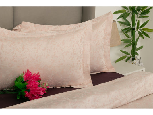 JACQUARD BEDDING SET BEDDING SET 100% COTTON (APPRICOT, 7 PCS) - Bedding Bliss