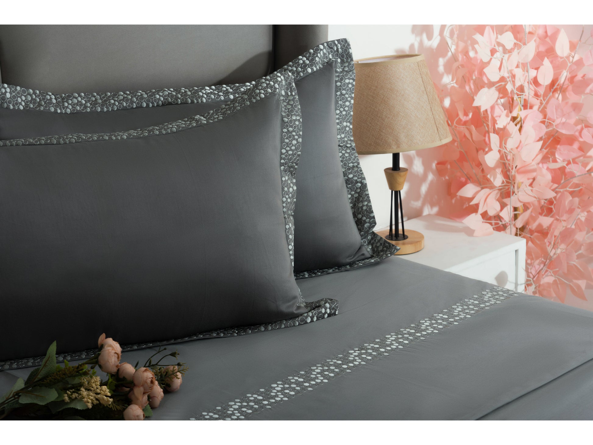 EMBROIDERY BEDSHEET 100% COTTON (3PCS) - Bedding Bliss