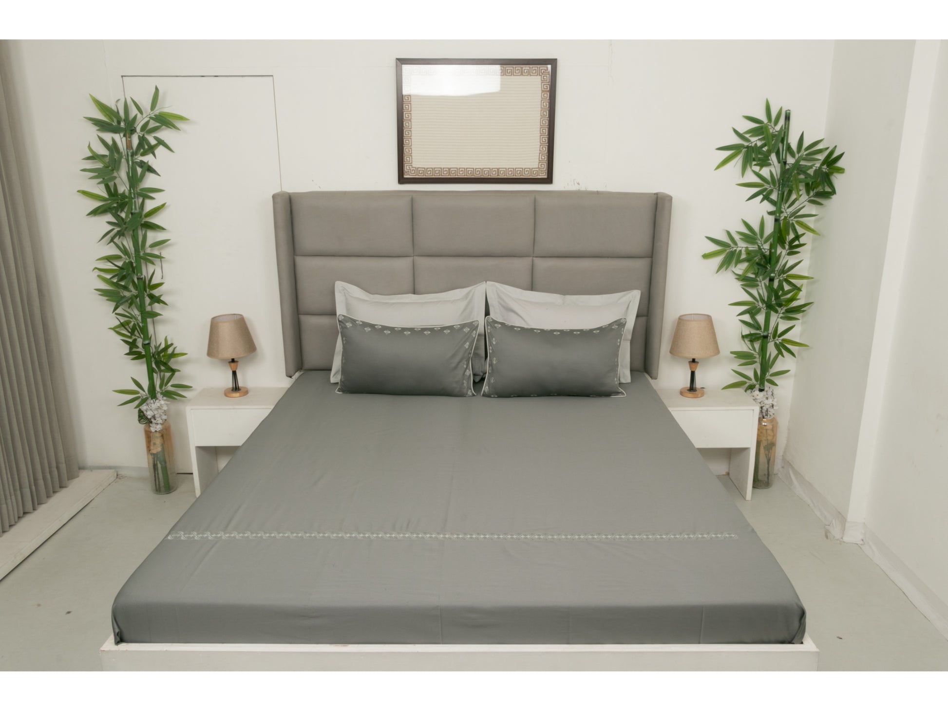 EMBROIDERY BEDSHEET 100% COTTON (3PCS) - Bedding Bliss