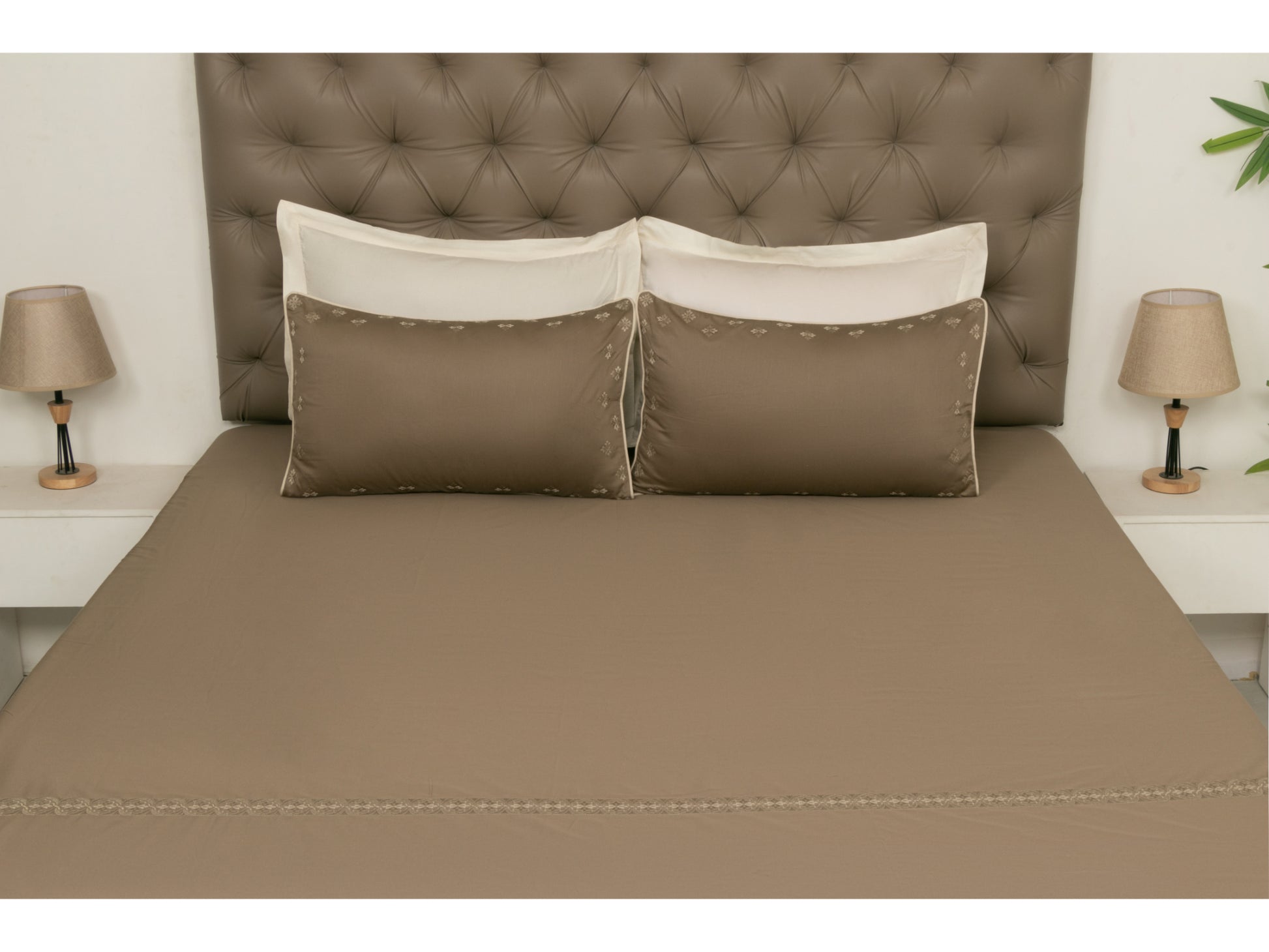 EMBROIDERY BEDSHEET 100% COTTON (3PCS) - Bedding Bliss