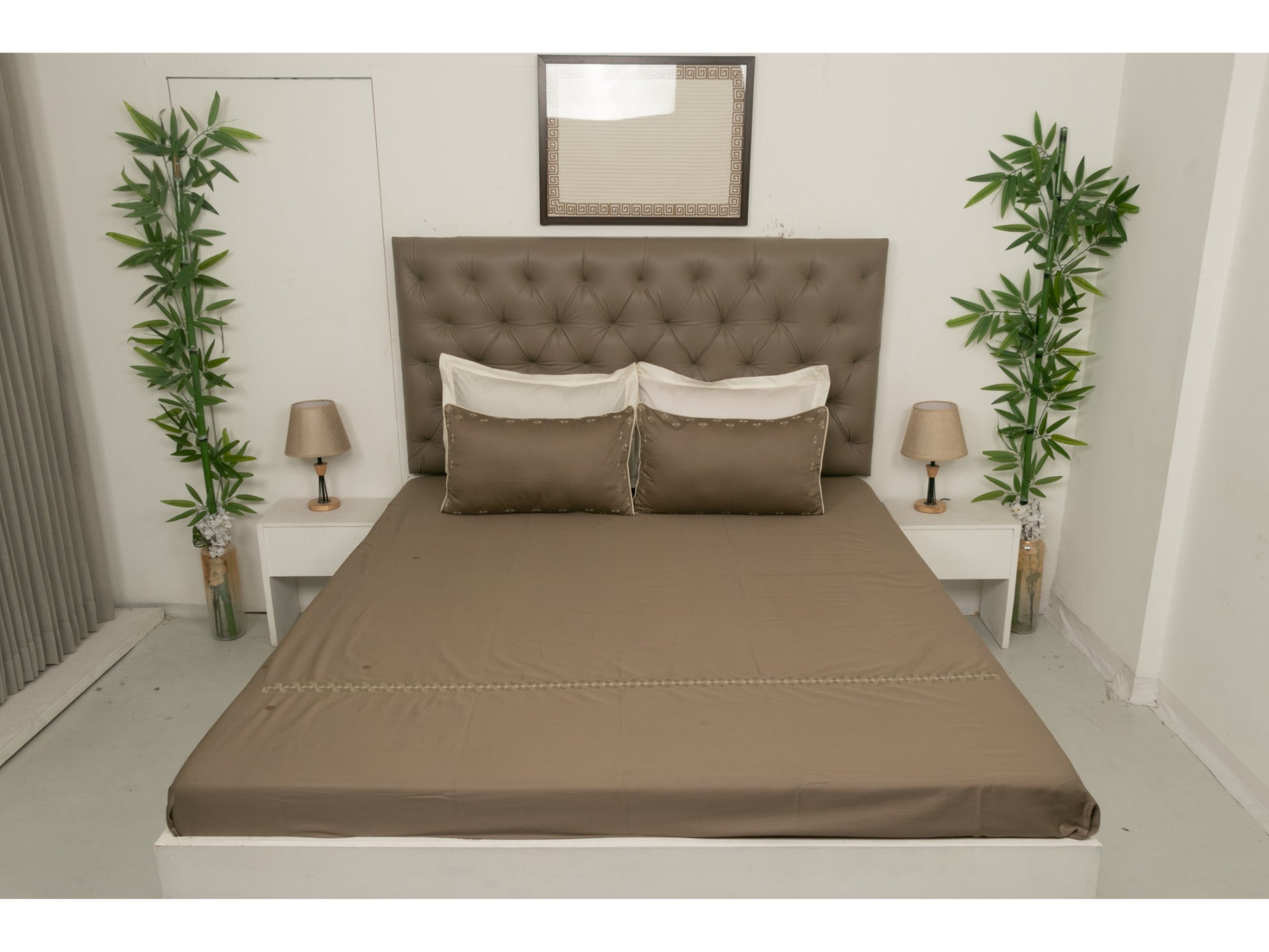 EMBROIDERY BEDSHEET 100% COTTON (3PCS) - Bedding Bliss
