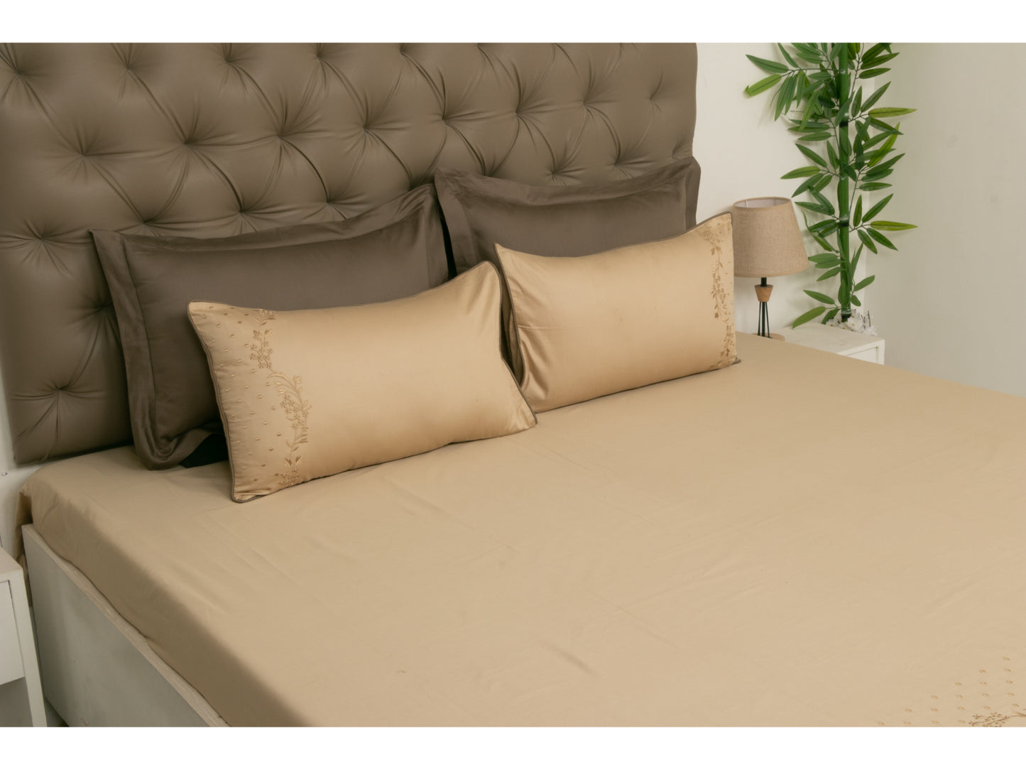 EMBROIDERY BEDSHEET 100% COTTON (3PCS) - Bedding Bliss