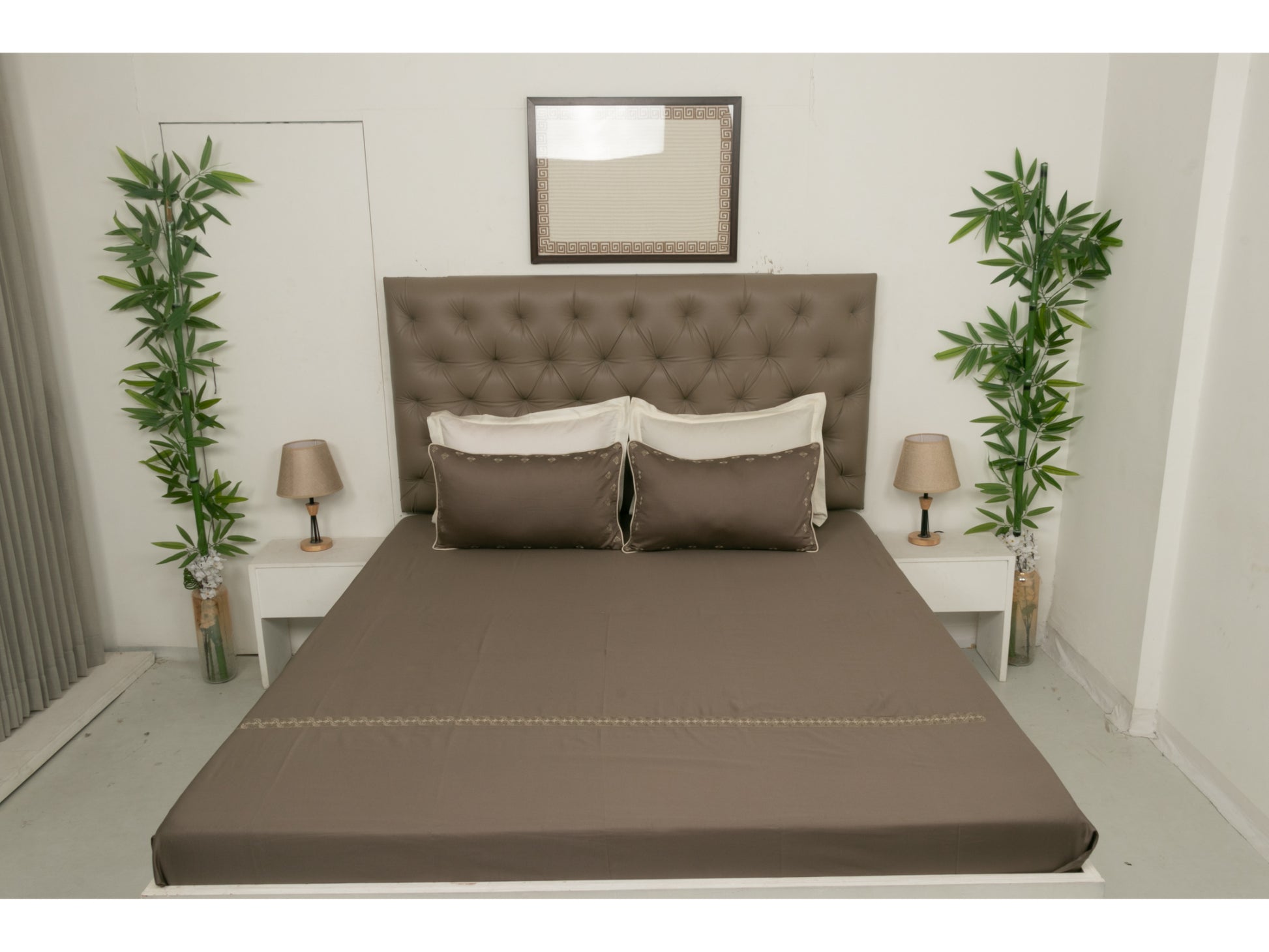 EMBROIDERY BEDSHEET 100% COTTON (3PCS) - Bedding Bliss