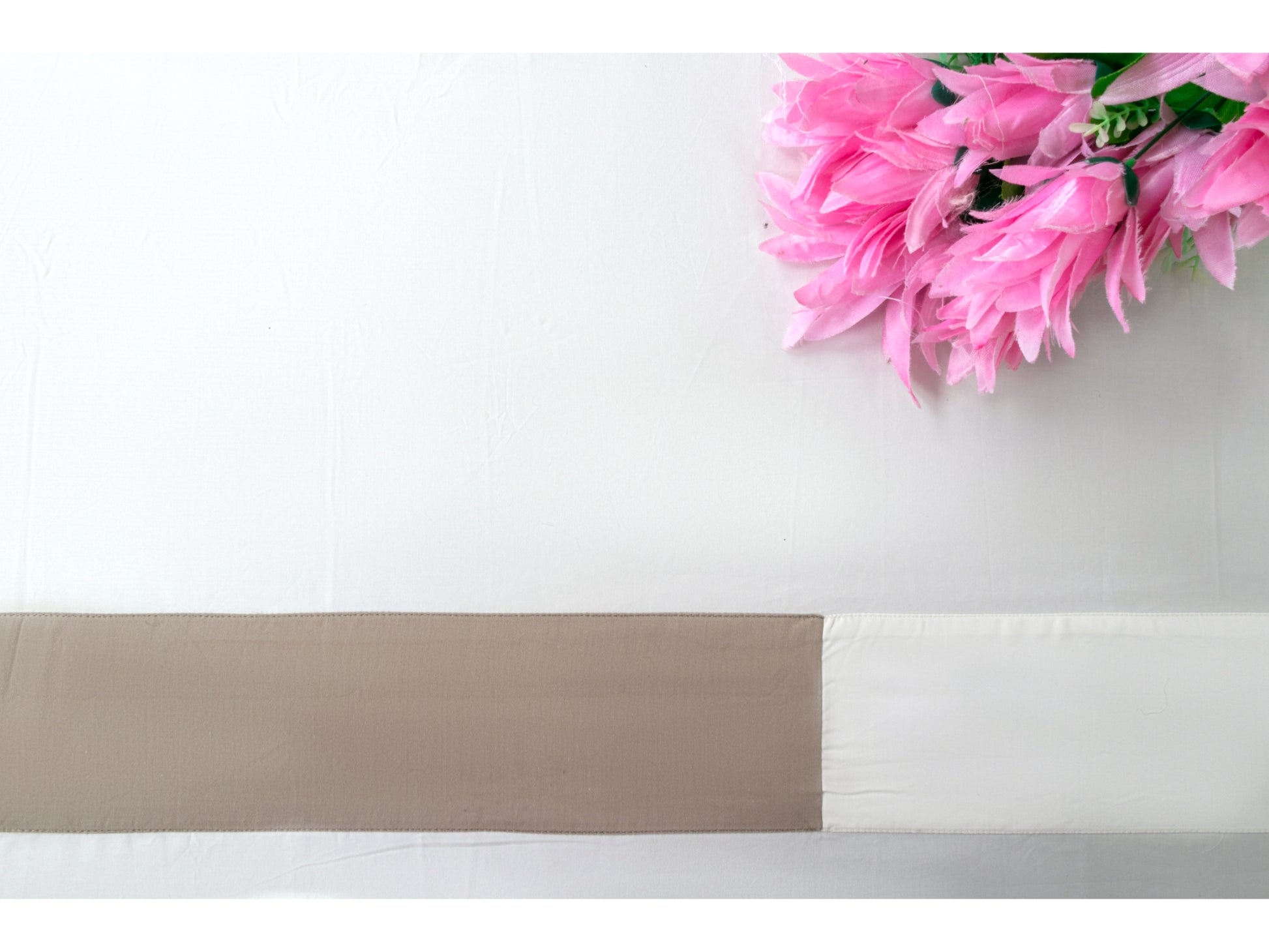 PATCH WORK BEDSHEET 100% COTTON (3 PCS, IVORY) - Bedding Bliss